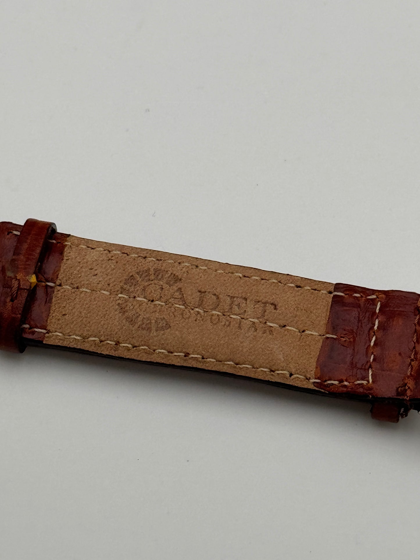 Cadet Chronostar cinturino strap leather pelle coccodrillo marrone 19mm
