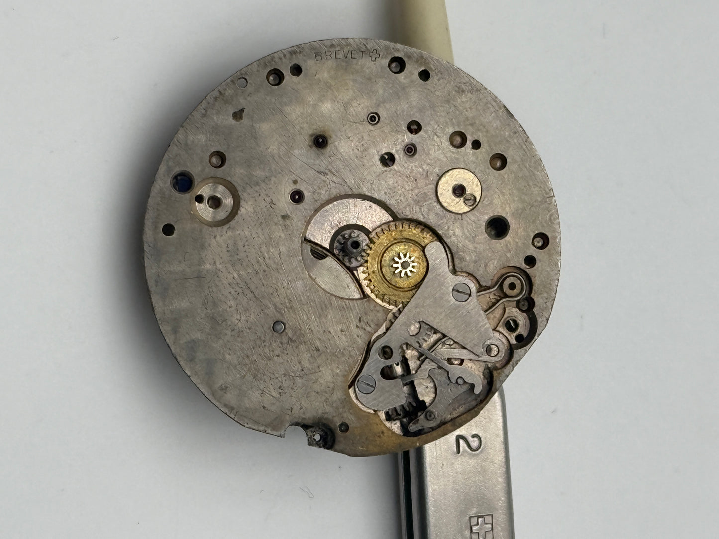 landeron chrono old movement movimento 32.5mm