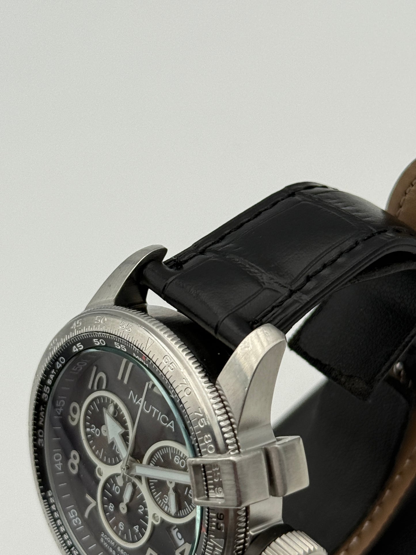 nautica chronograph swiss made a29540 46mm