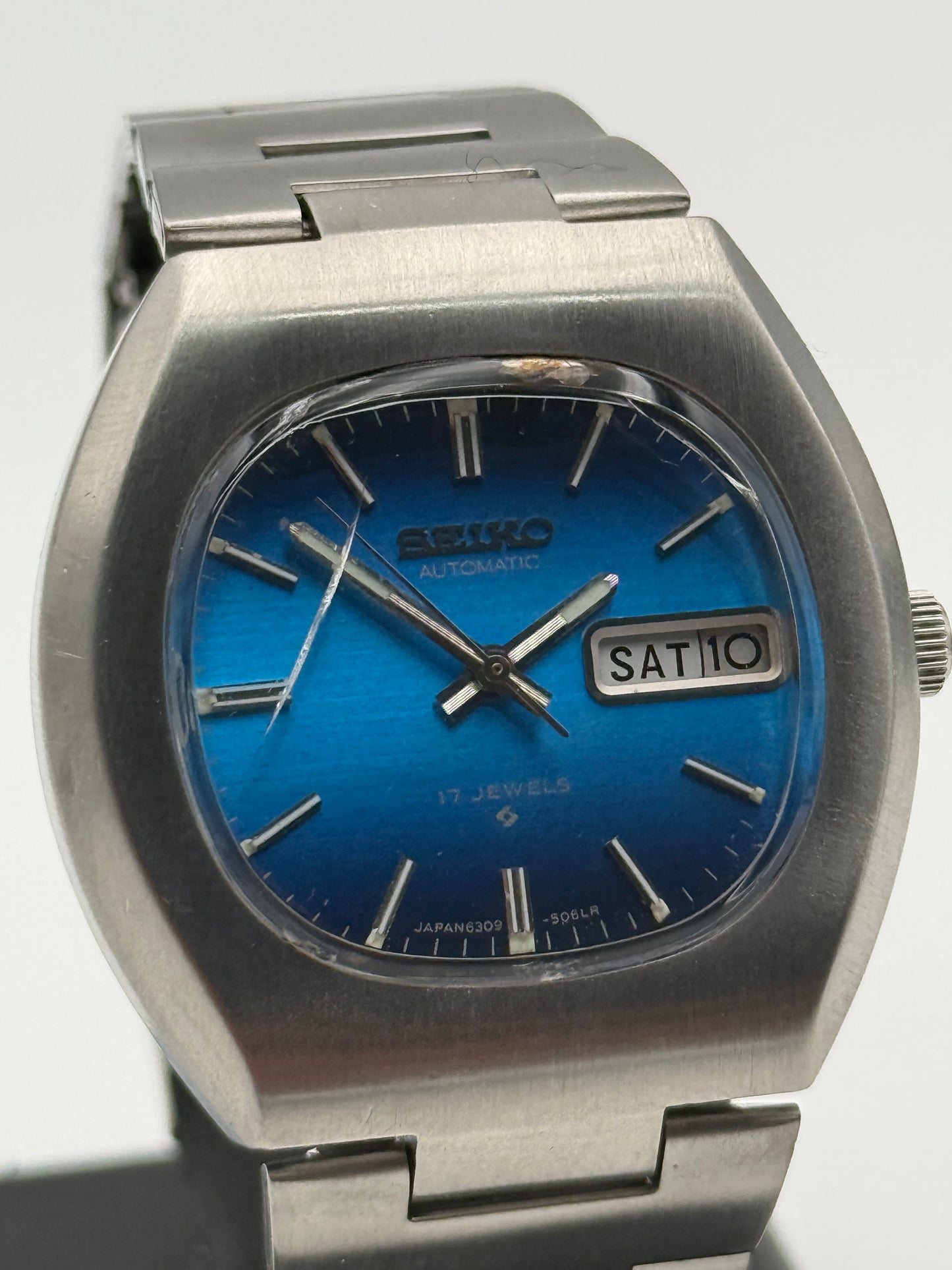 seiko automatic 17 jewels 6309-5060 36mm vintage watch
