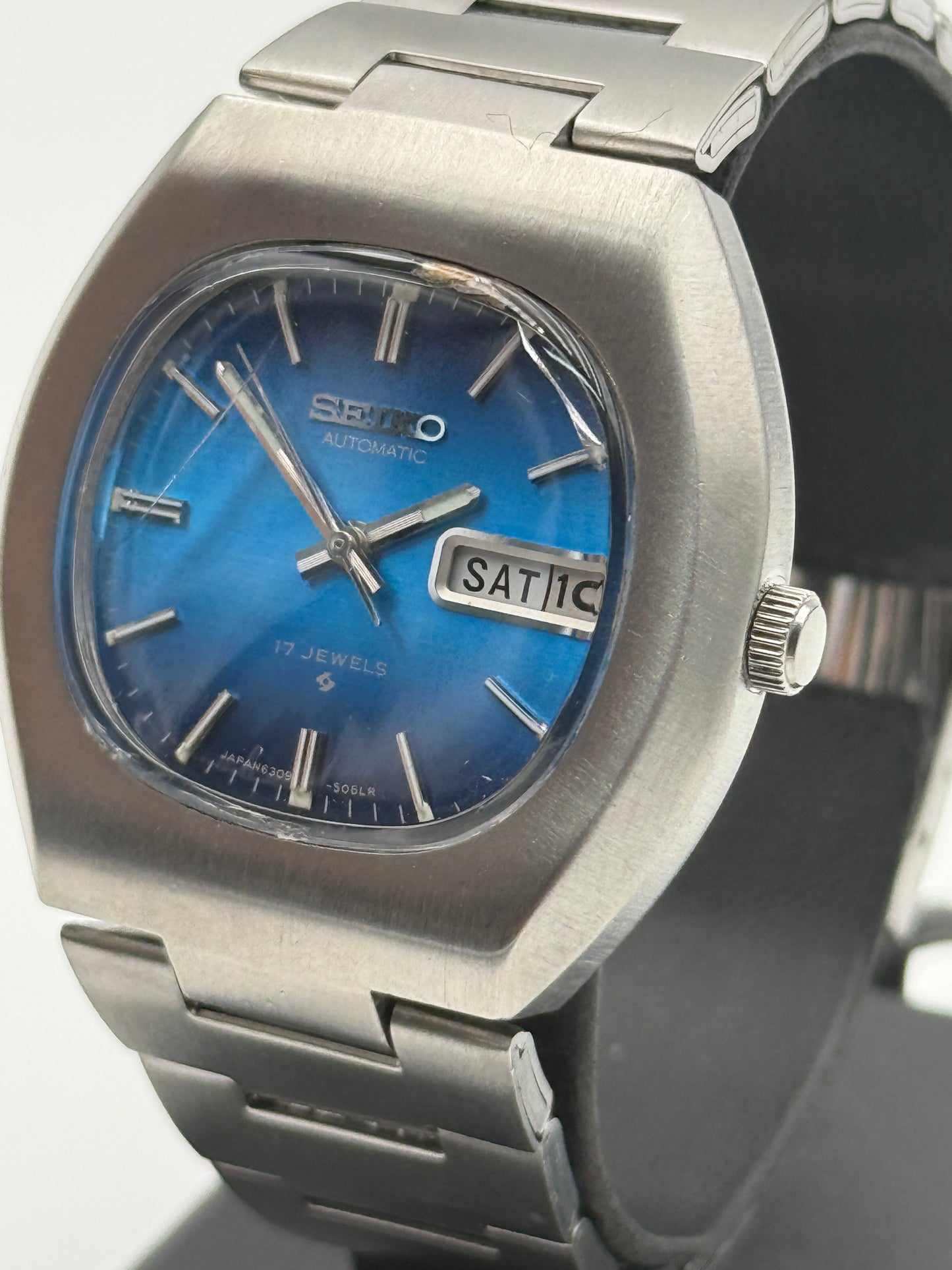 seiko automatic 17 jewels 6309-5060 36mm vintage watch