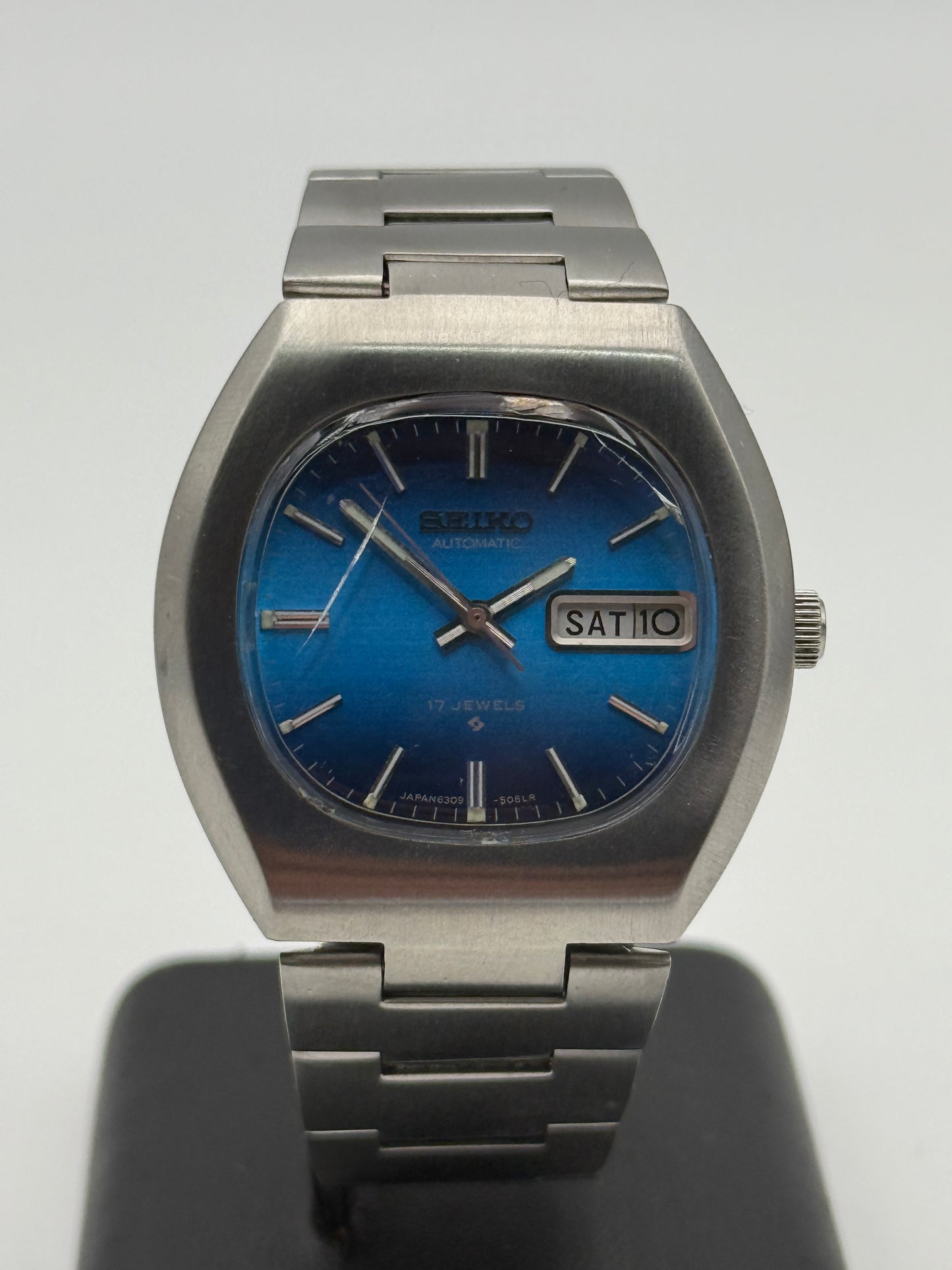 seiko automatic 17 jewels 6309-5060 36mm vintage watch