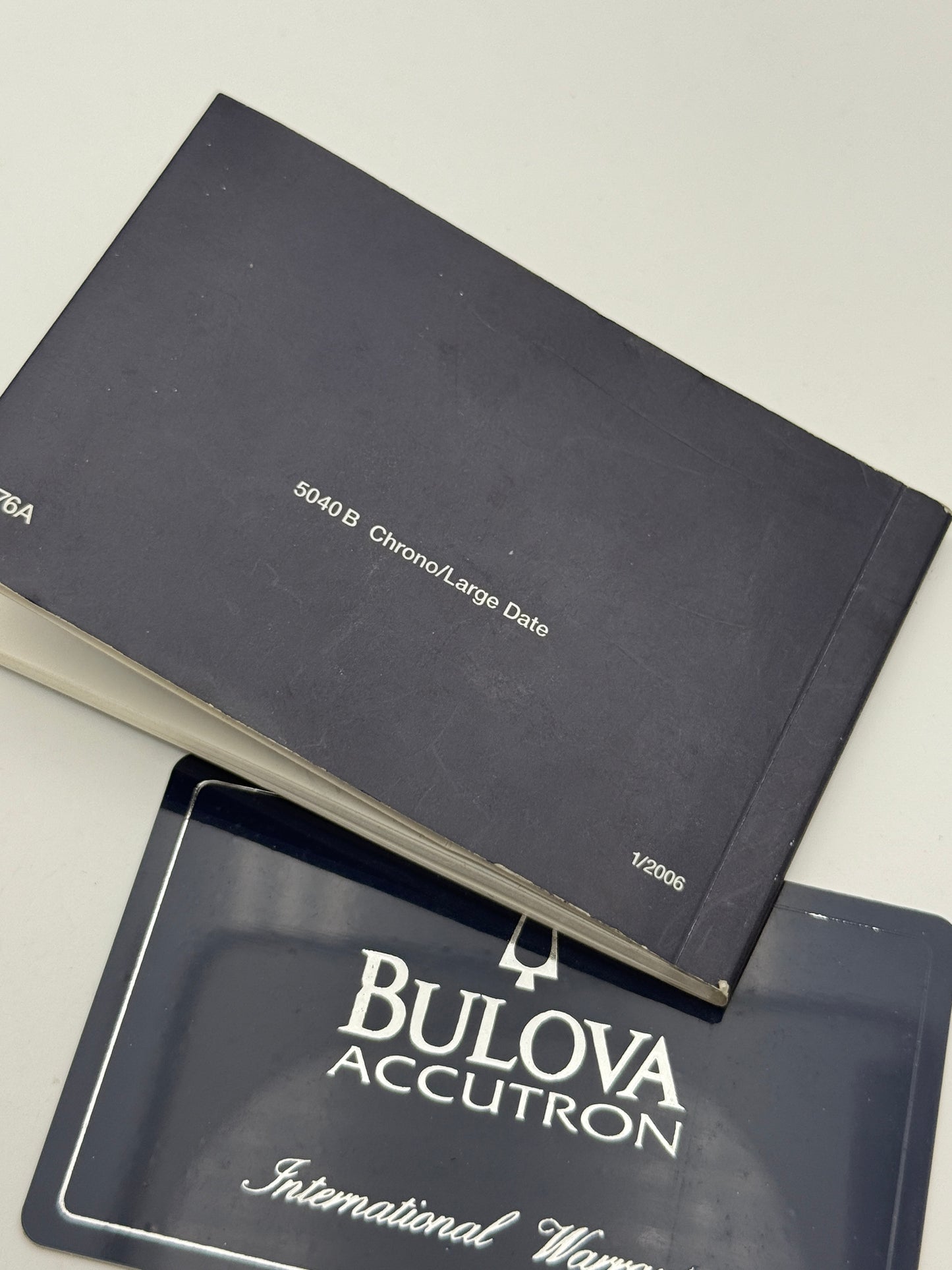 bulova accutron warranty booklet garanzia guarantee