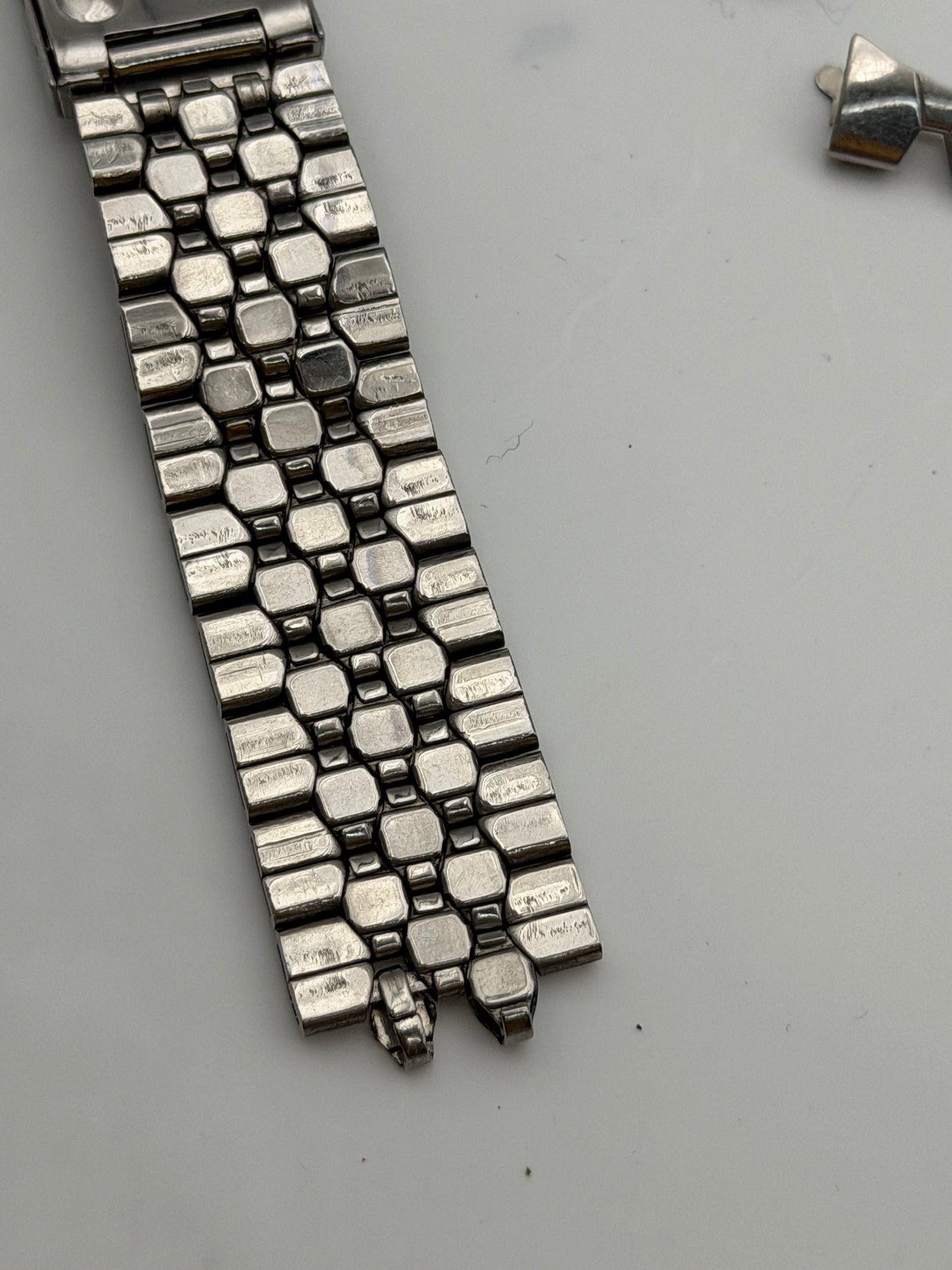 universal geneve 19mm bracciale bracelet strap steel vintage
