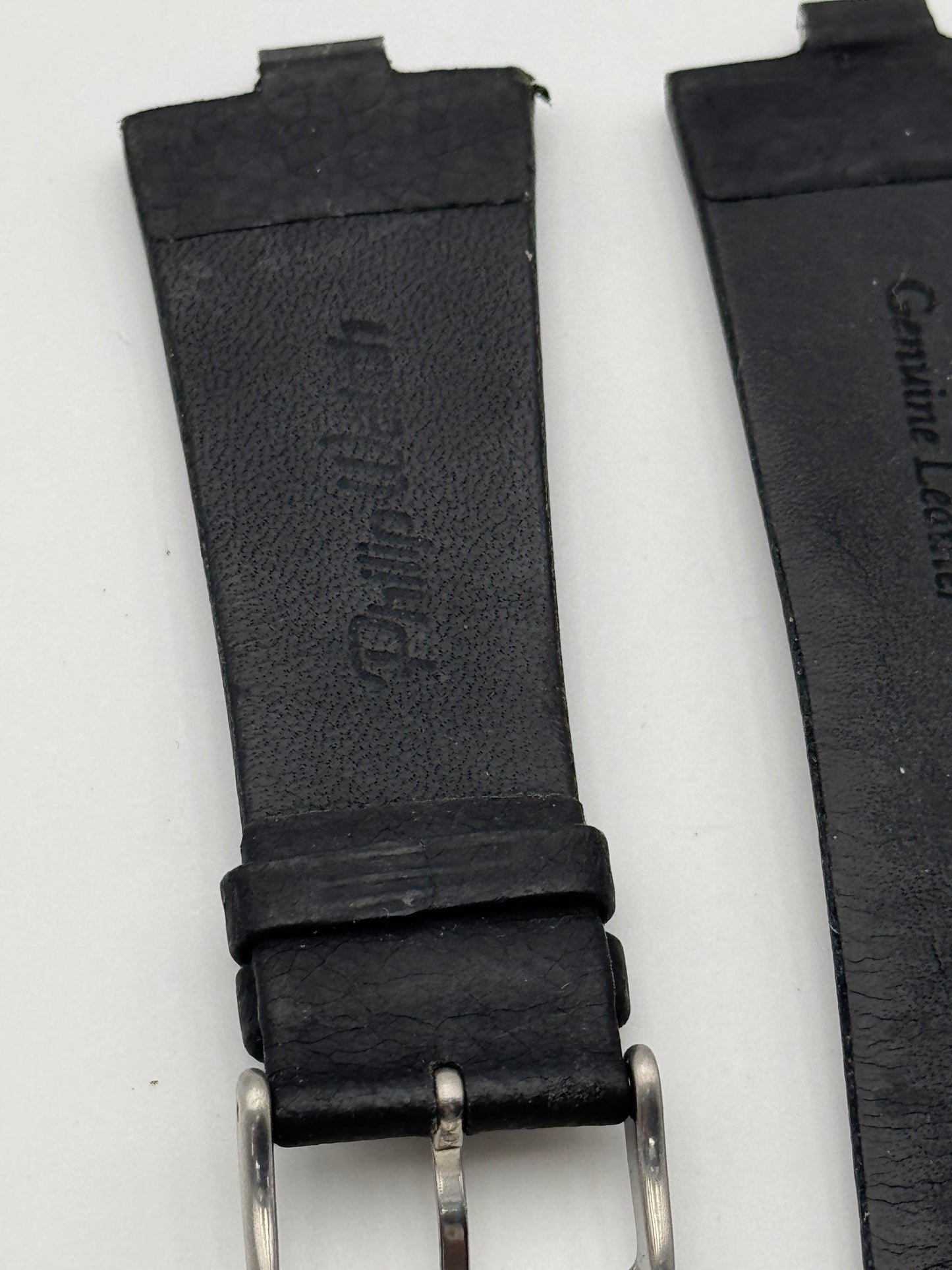 Philip Watch cinturino strap gomma rubber 26mm black nero