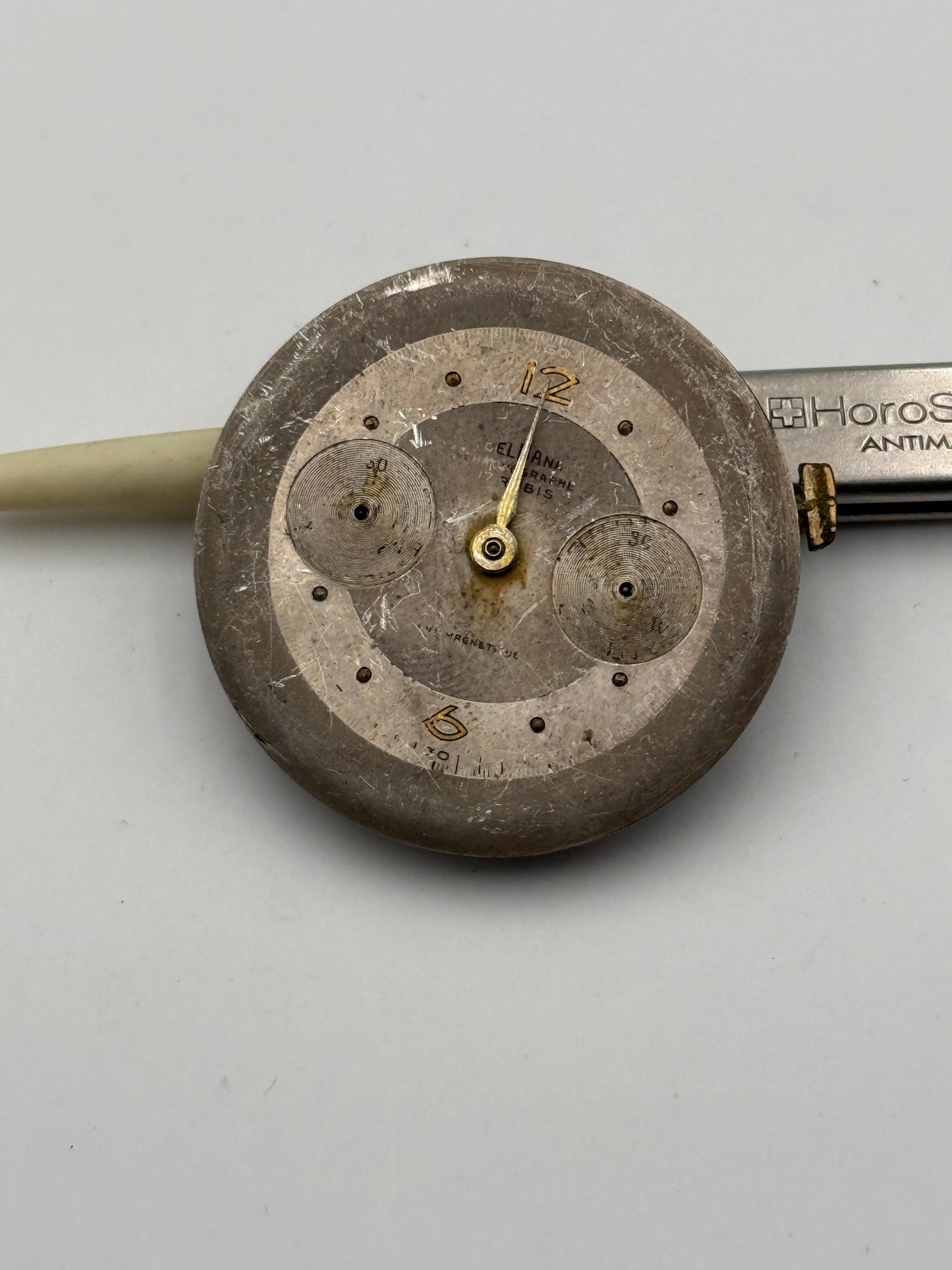 delbana venus chrono 31mm movement movimento