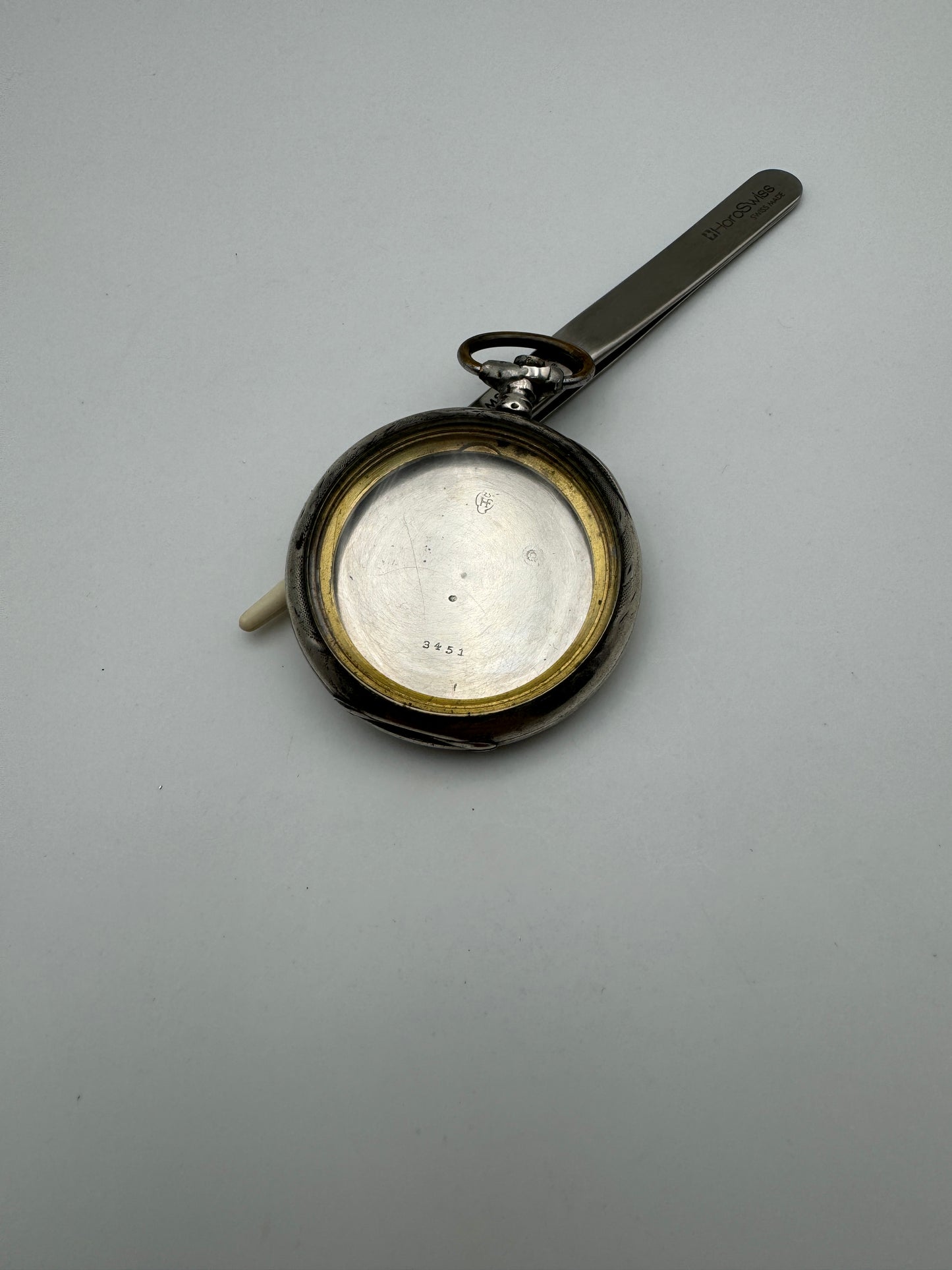 Hf pocket watch case cassa 50mm interno 40mm