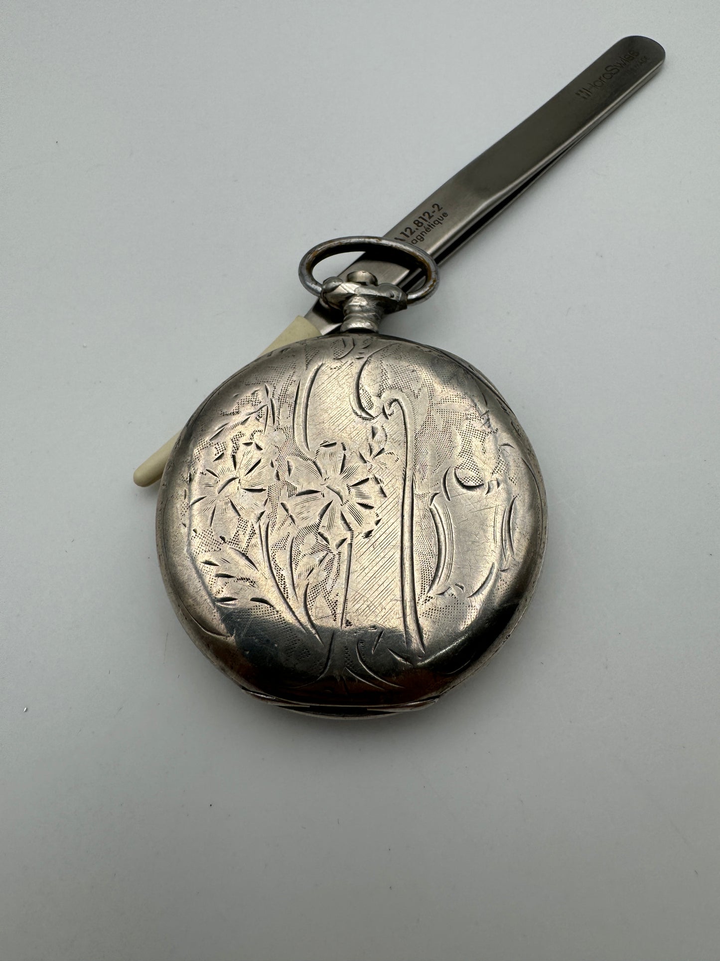 Hf pocket watch case cassa 50mm interno 40mm