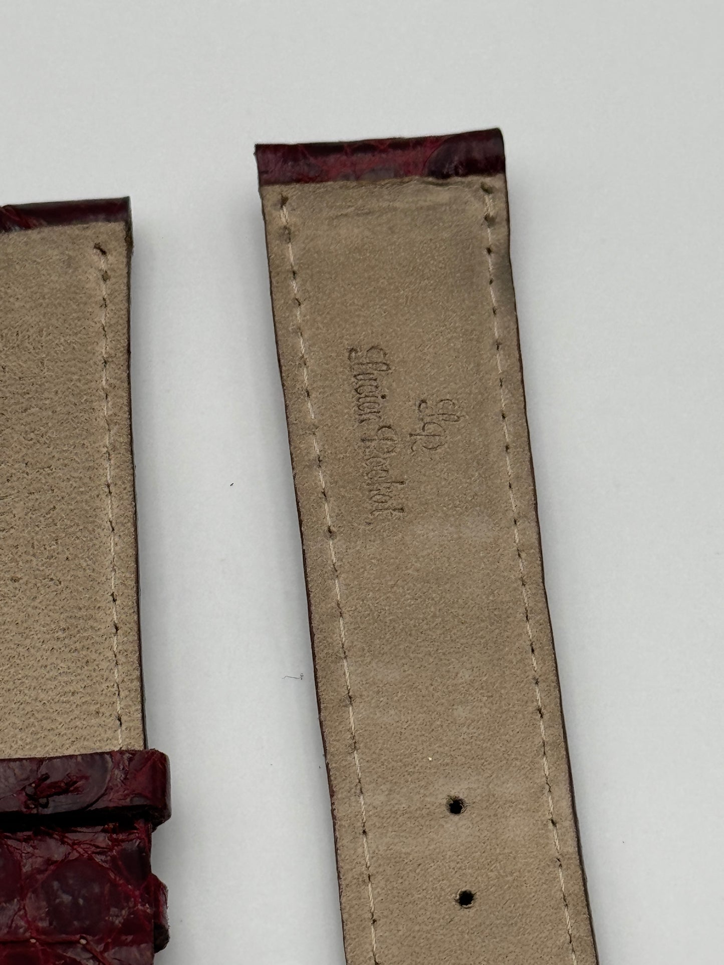Lucien Rochat cinturino strap coccodrillo rosso 20mm