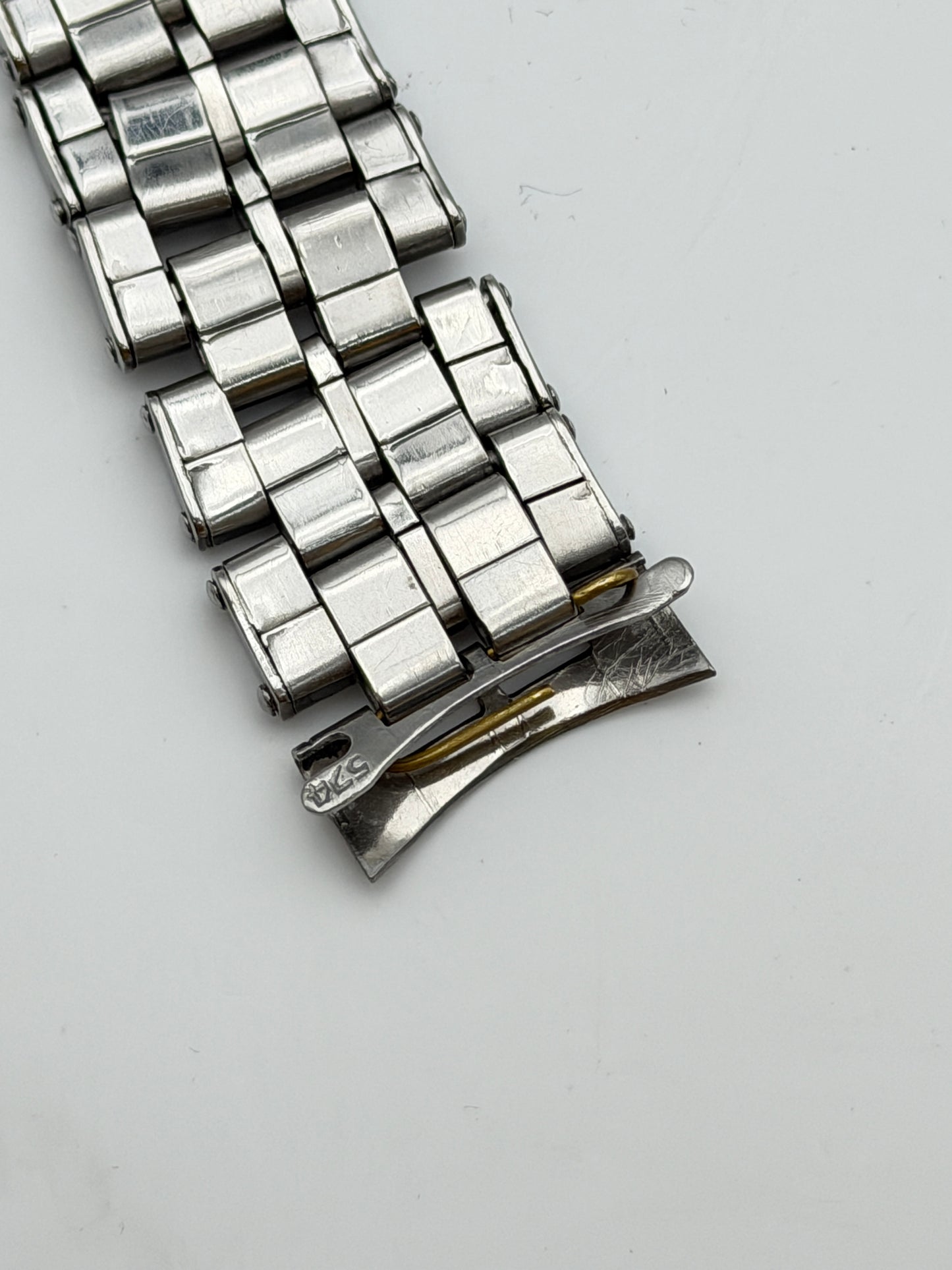 omega 1093 11 574 19mm bracciale bracelet steel vintage