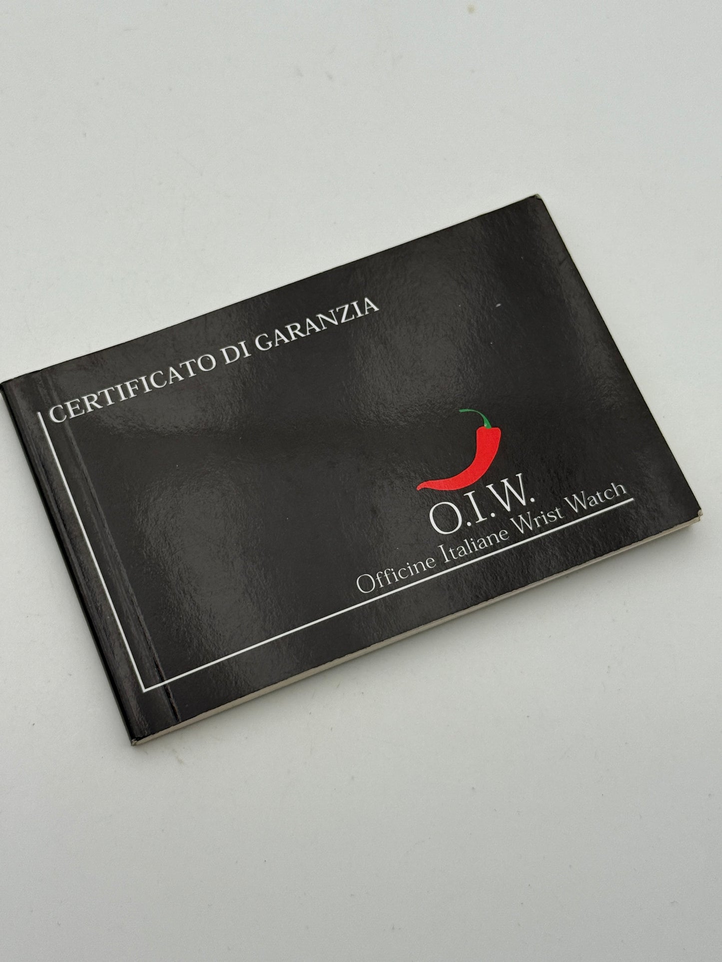 oiw officine italiane wrist watch warranty garanzia guarantee libretto booklet