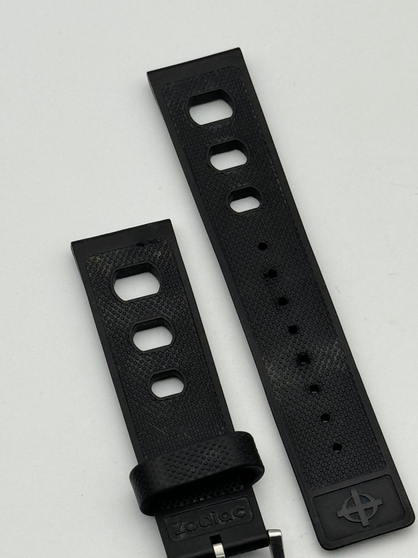 Zodiac cinturino strap rubber gomma diver 22 mm black