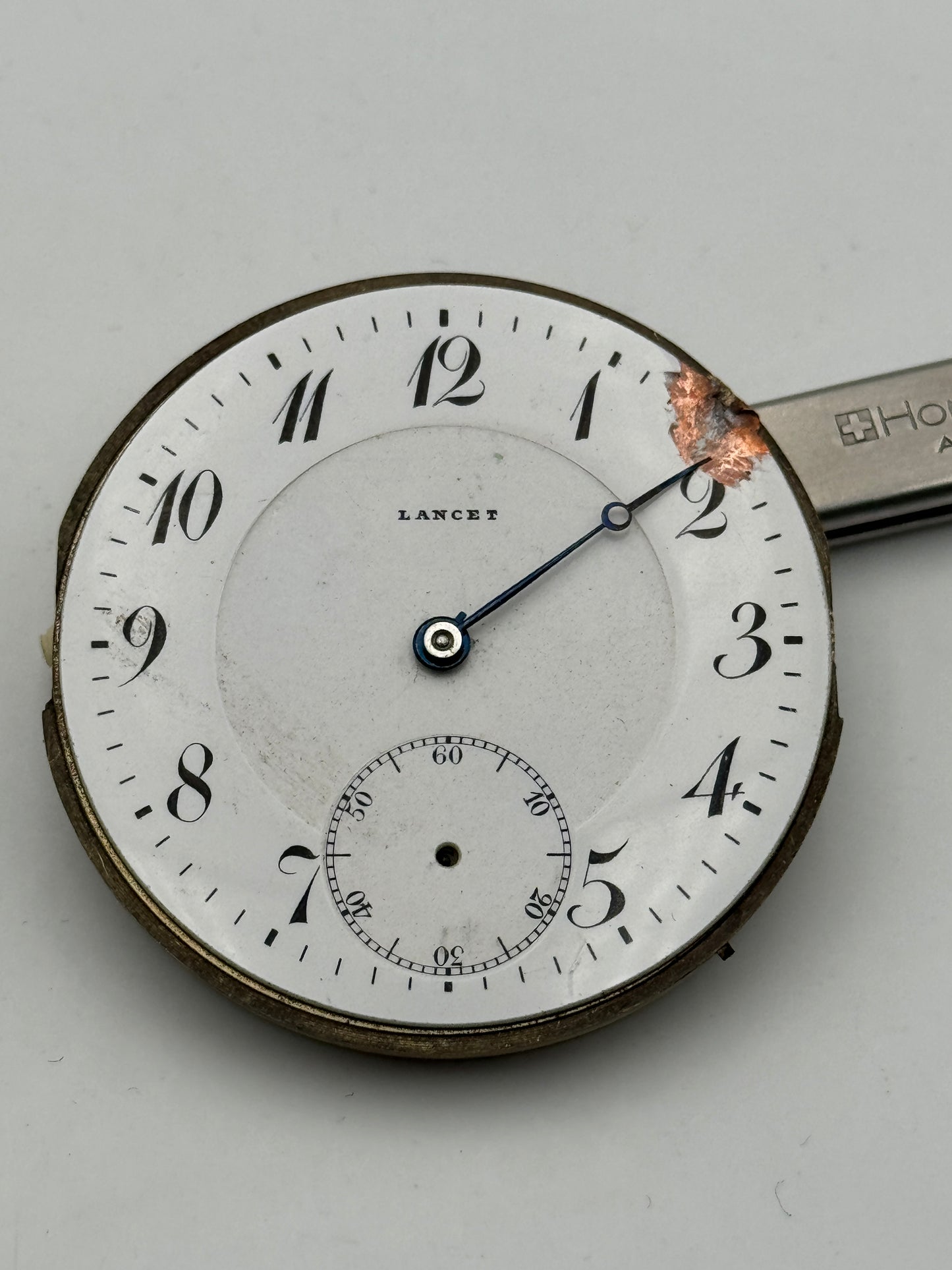 Lancet collo di cigno pocket watch