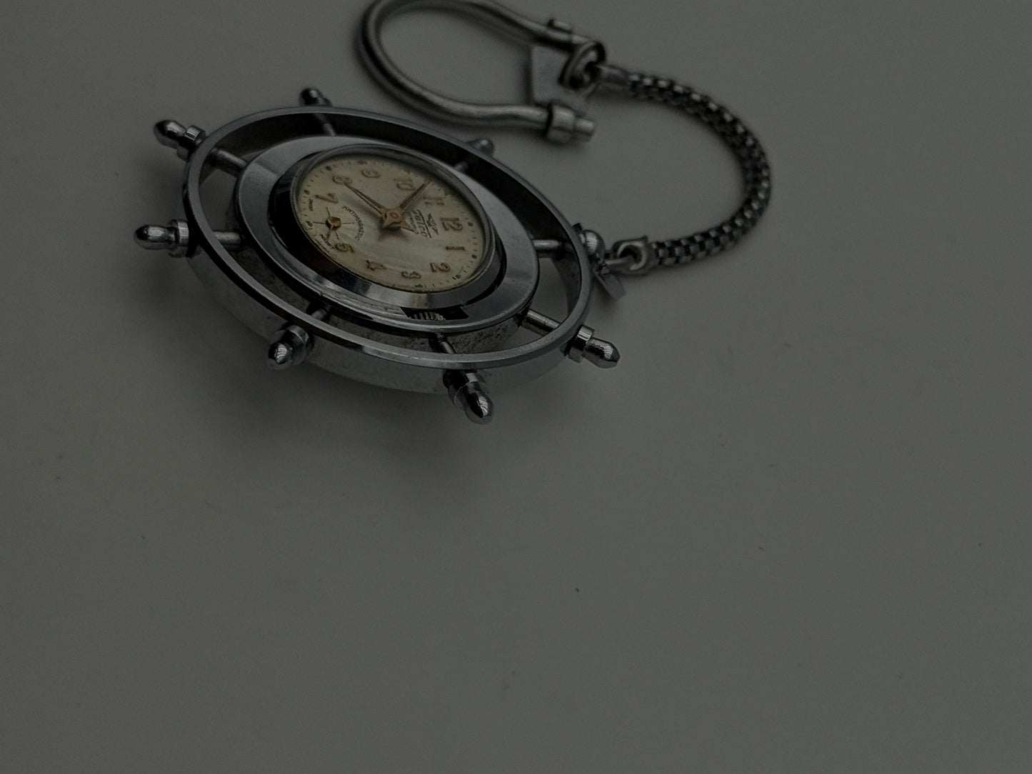 falco ruotino wheel timone rudder pocket watch vintage 50mm