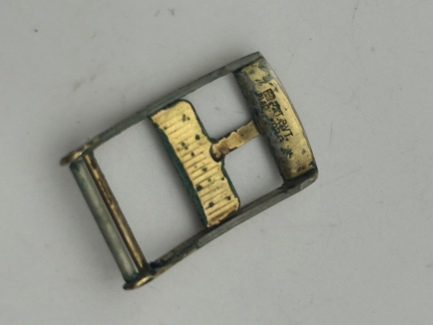 omega fibbia buckle 14mm gold plated model deposè
