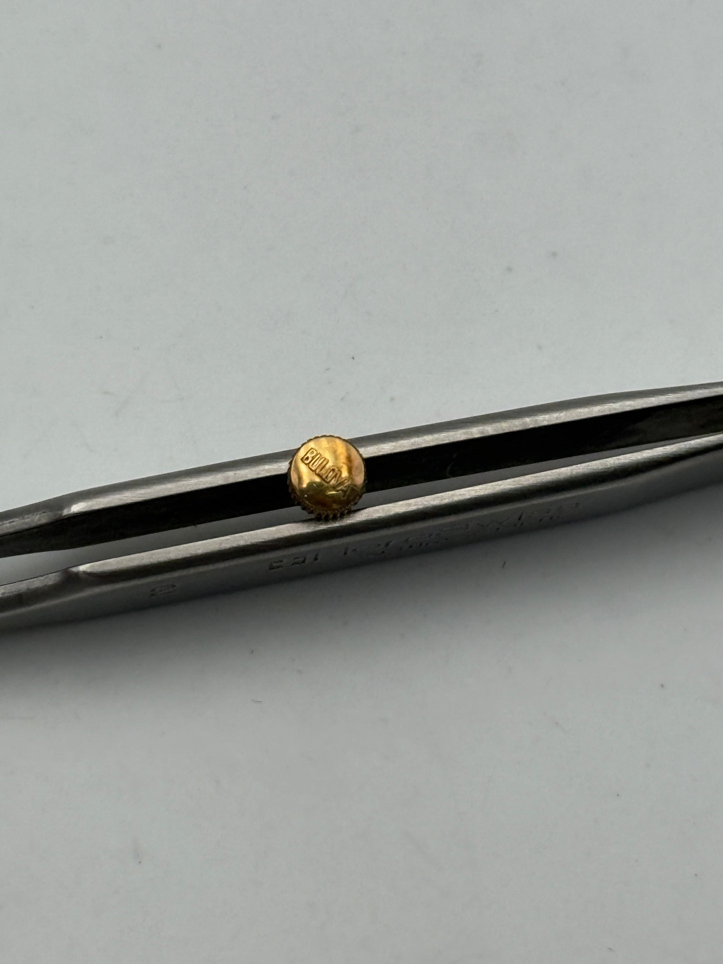 bulova corona crown impermeabile waterproof monobloc case 4.4x2x3mm gold plated