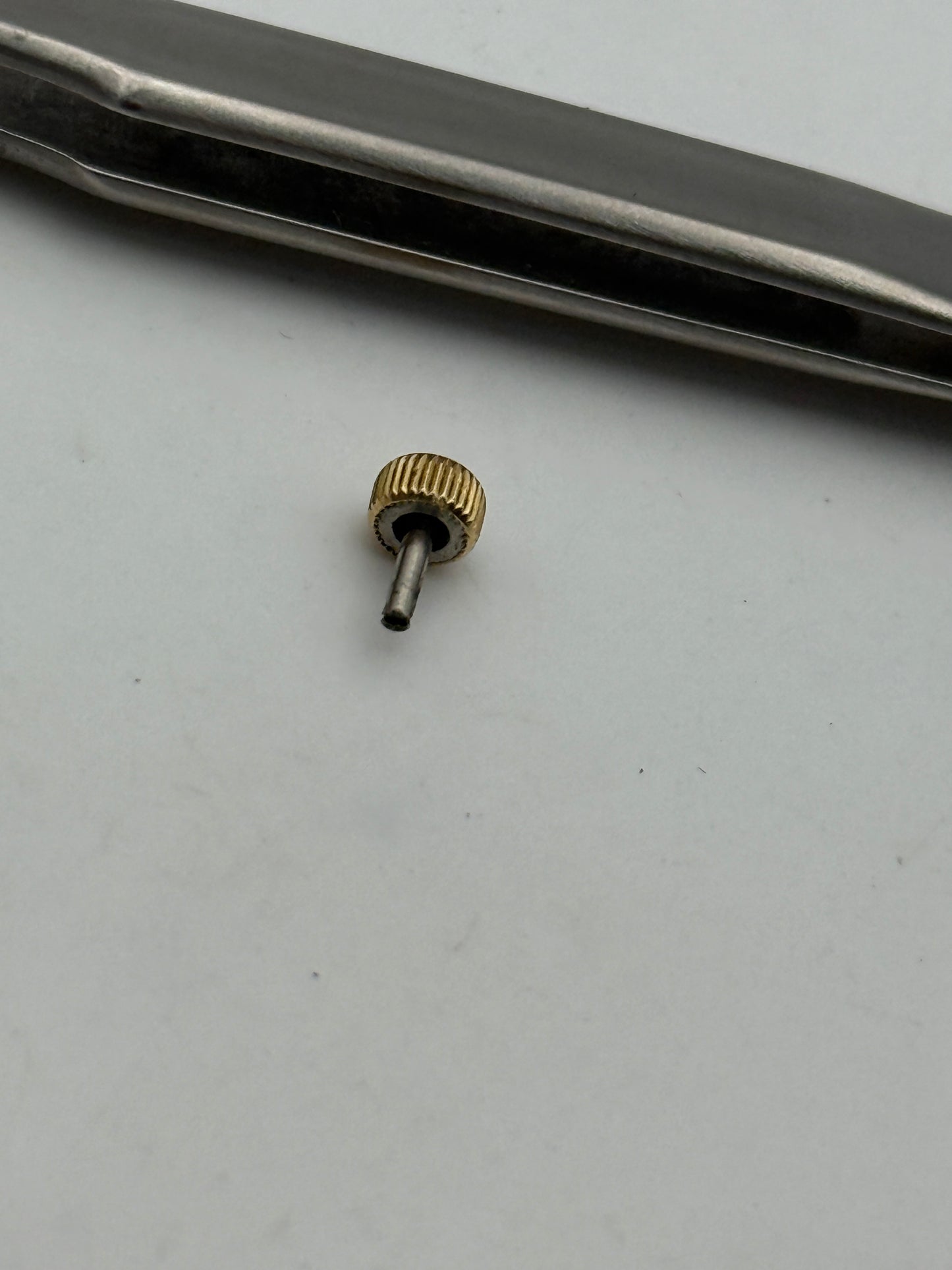 bulova corona crown impermeabile waterproof monobloc case 4.4x2x3mm gold plated