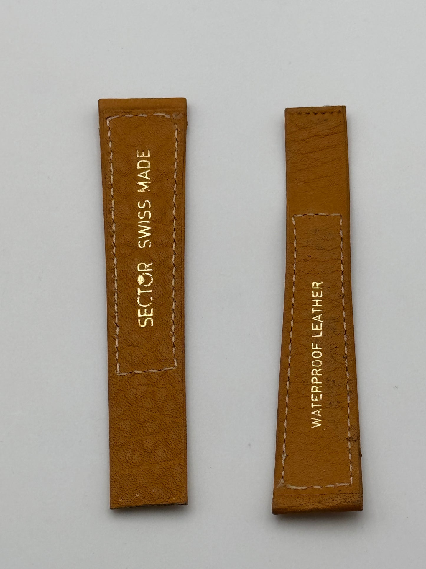 Sector cinturino strap pelle leather 16-12mm