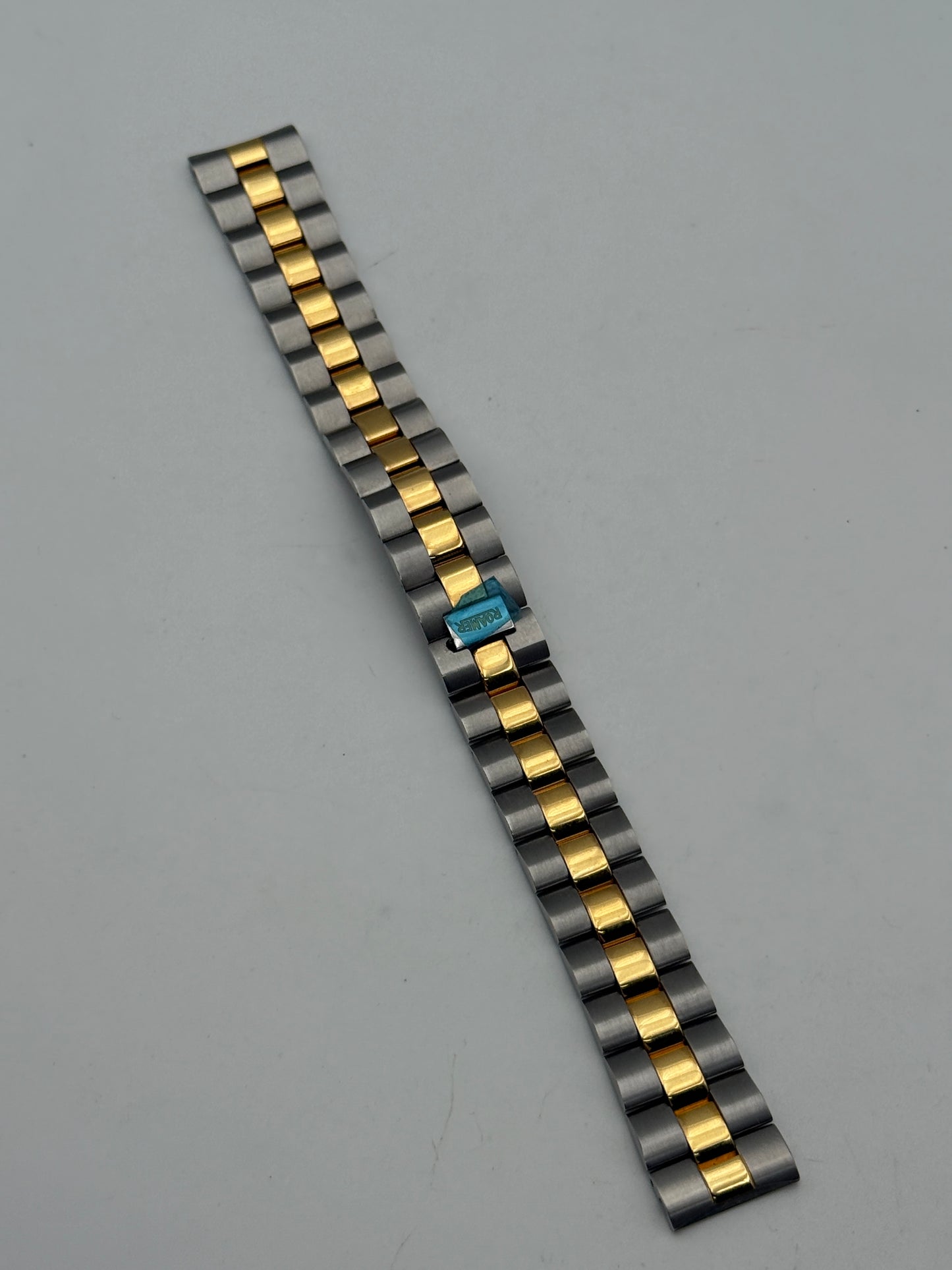 roamer steel-gold bracelet bracciale strap cinturino 18mm NOS new old stock