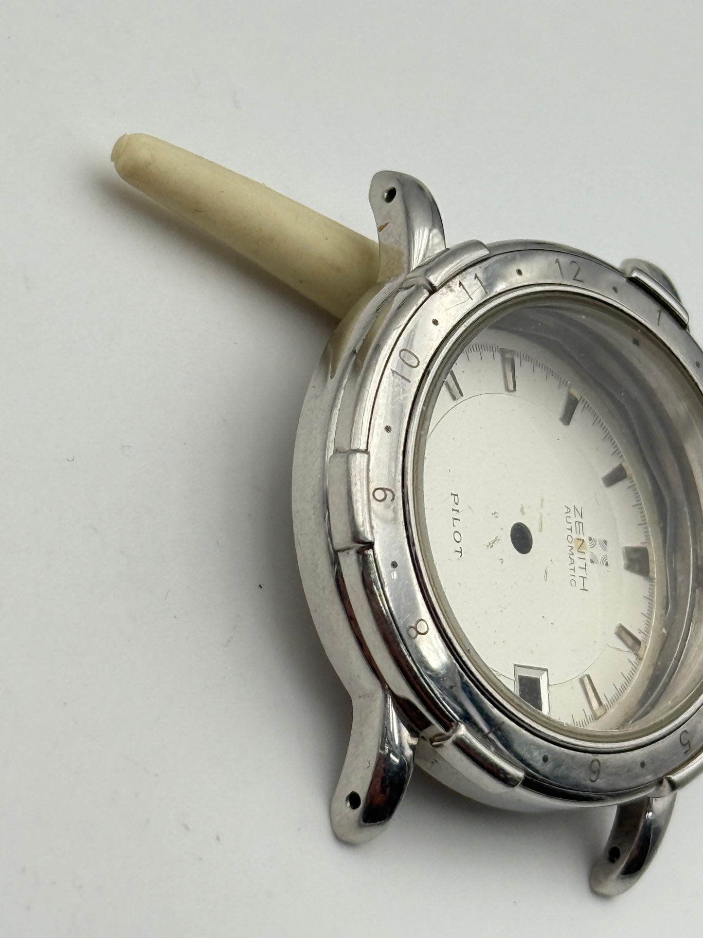zenith pilot 33-02 1800-467 37mm cassa case automatic