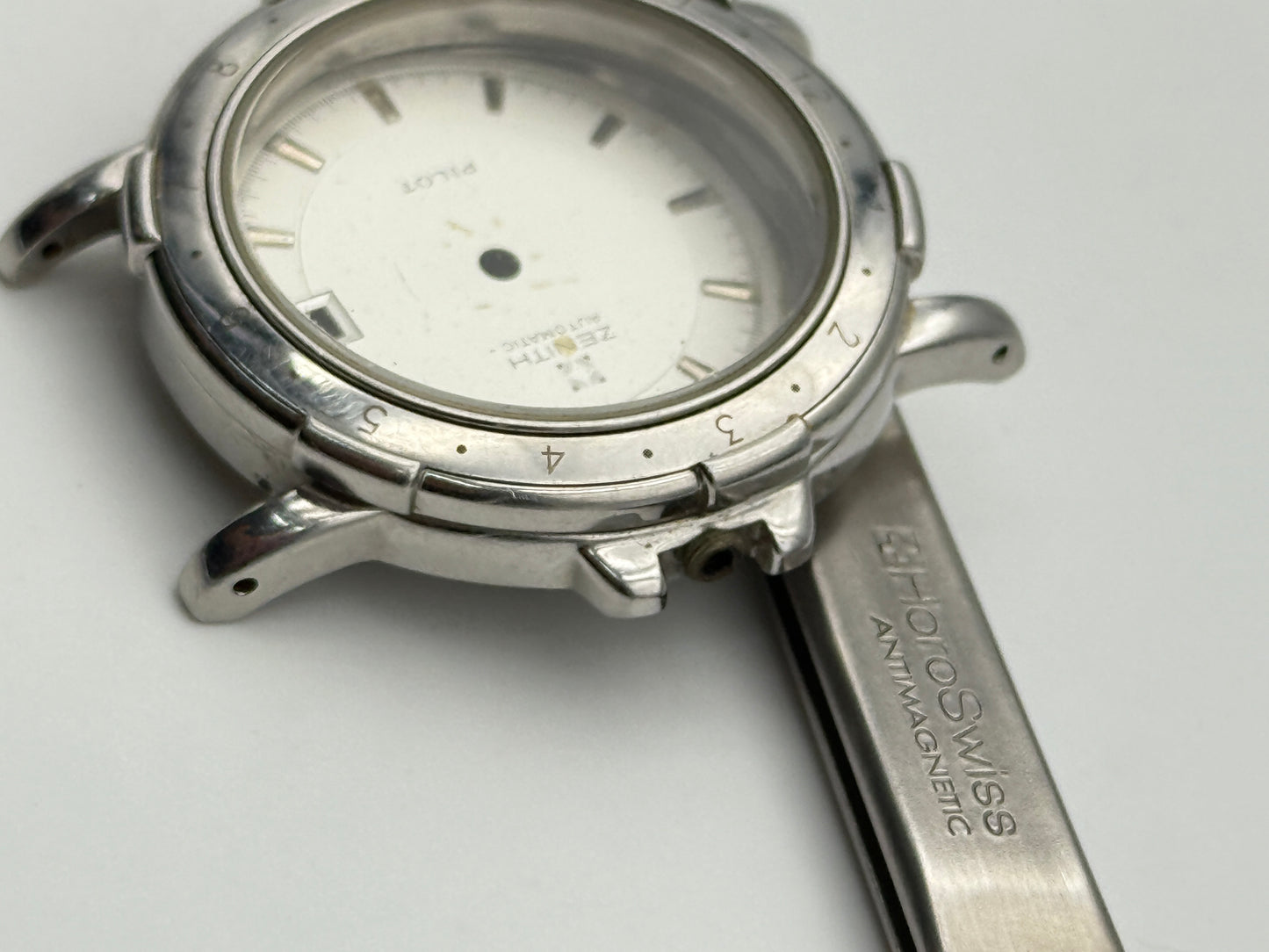 zenith pilot 33-02 1800-467 37mm cassa case automatic