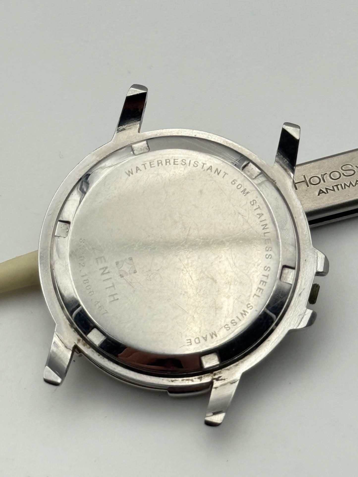 zenith pilot 33-02 1800-467 37mm cassa case automatic