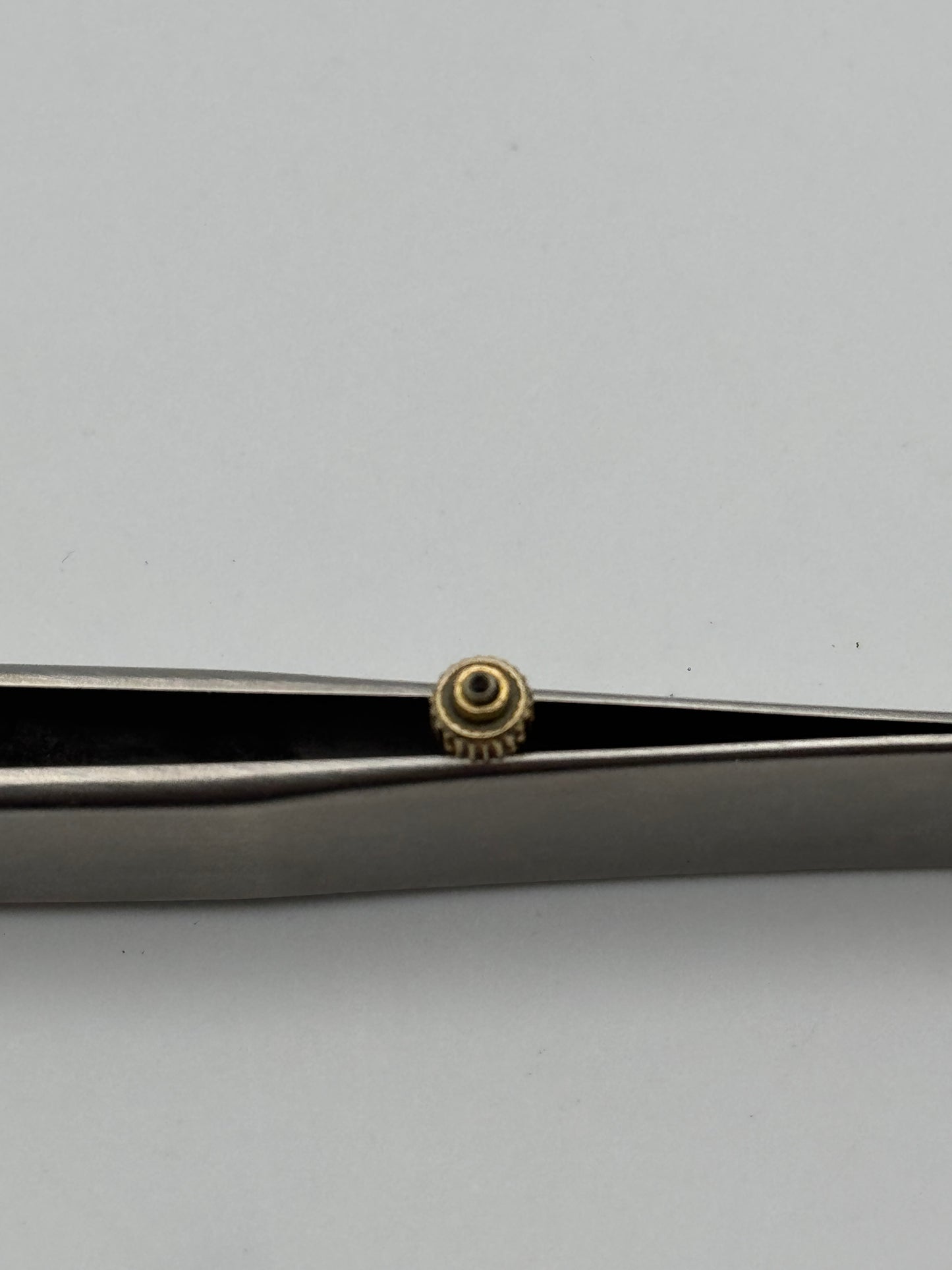 Omega corona crown antipolvere dustproof 4x1.5mm gold plated