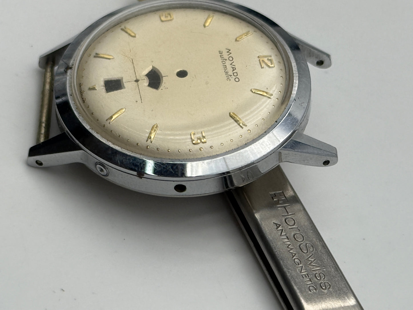 movado automatic 37mm calendar date cassa case NOS