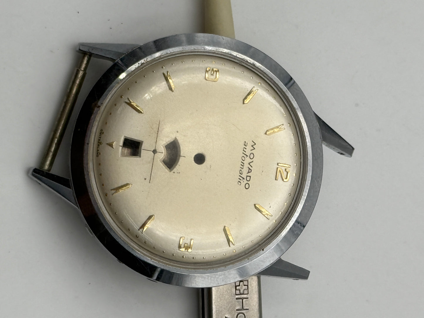 movado automatic 37mm calendar date cassa case NOS