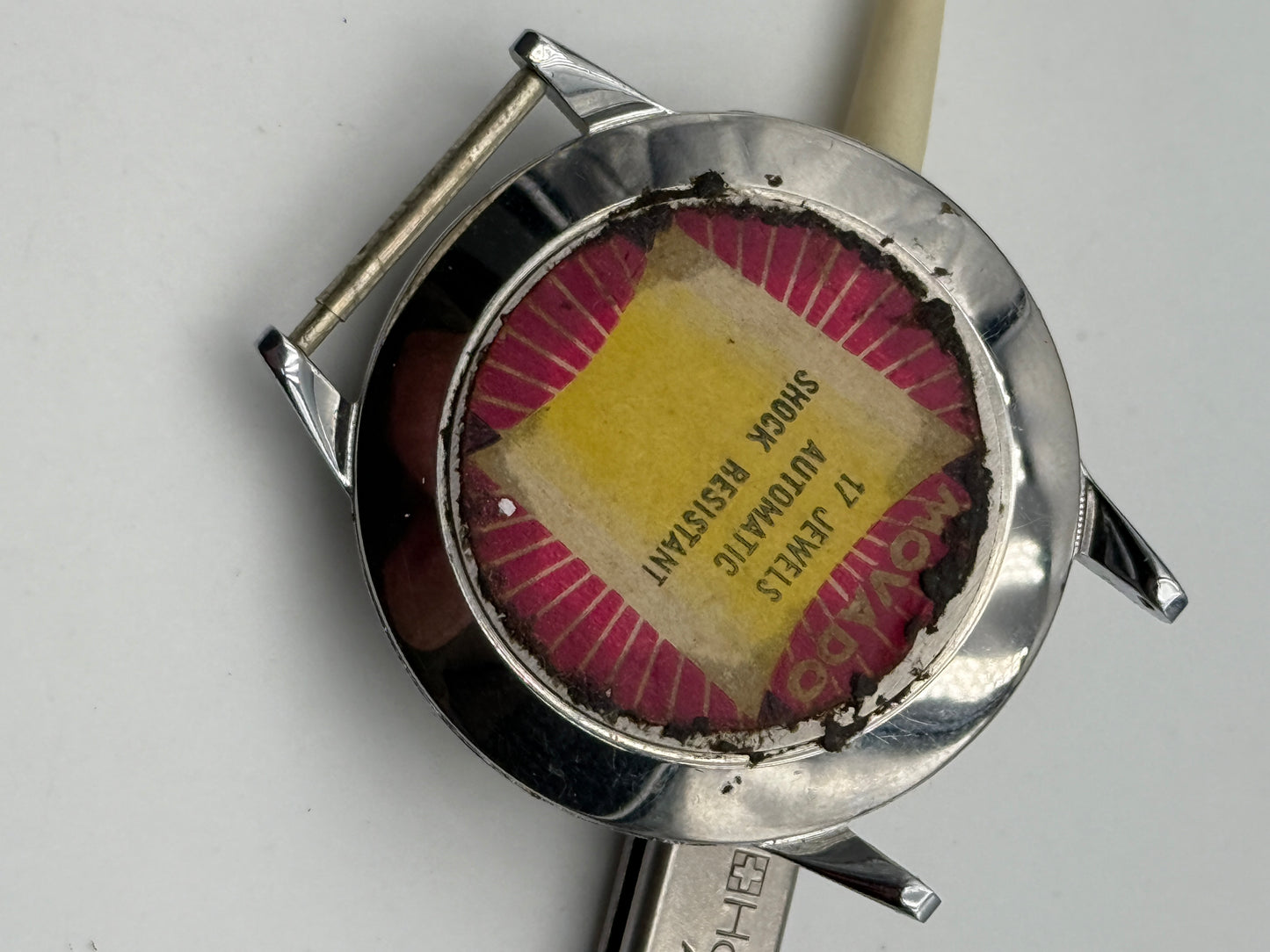 movado automatic 37mm calendar date cassa case NOS