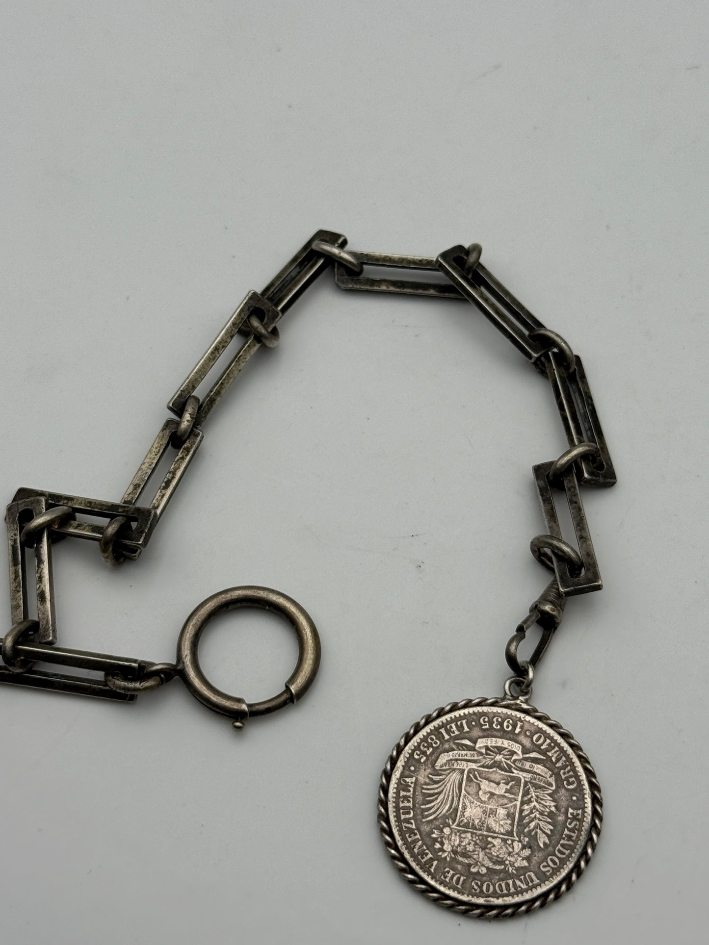 catena vintage orologio da tasca key chain pocket watch vintage silver 925