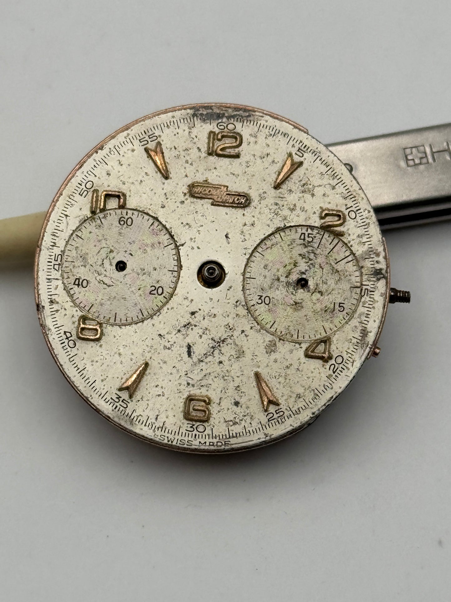 nicolet watch valjoux 22 chrono movement movimento