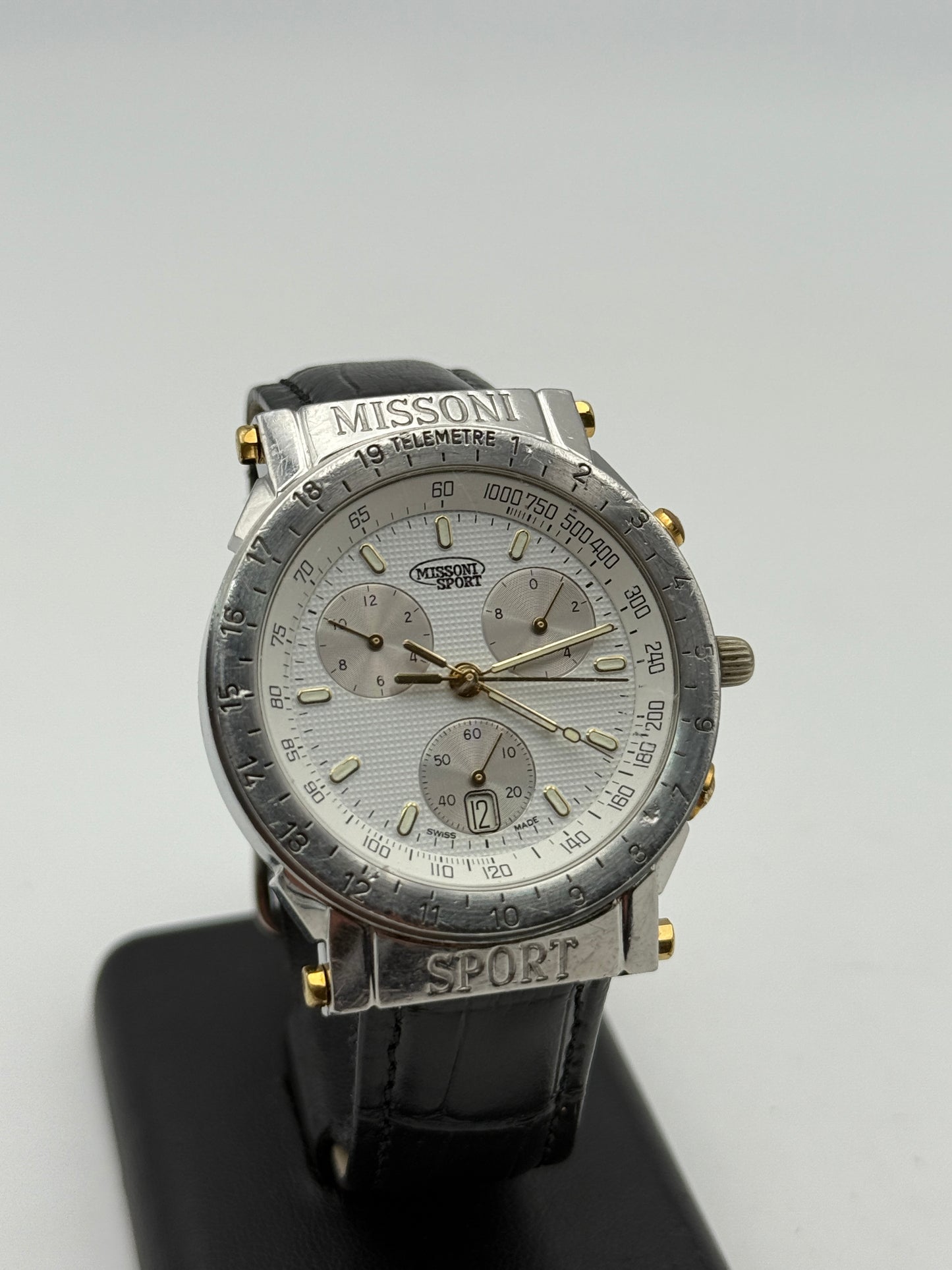 missono sport swiss made chronograph eta 251 chrono 313003 39mm