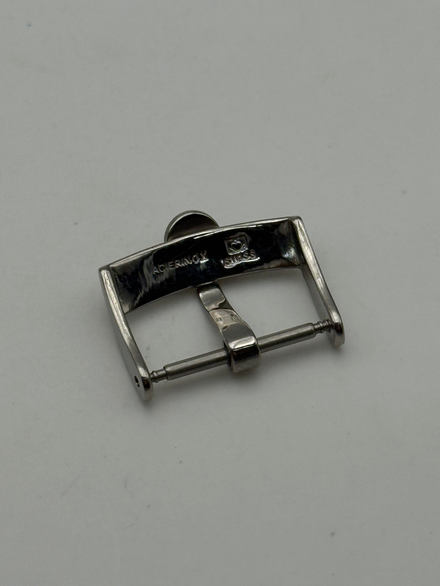 omega 18mm fibbia buckle vintage swiss steel