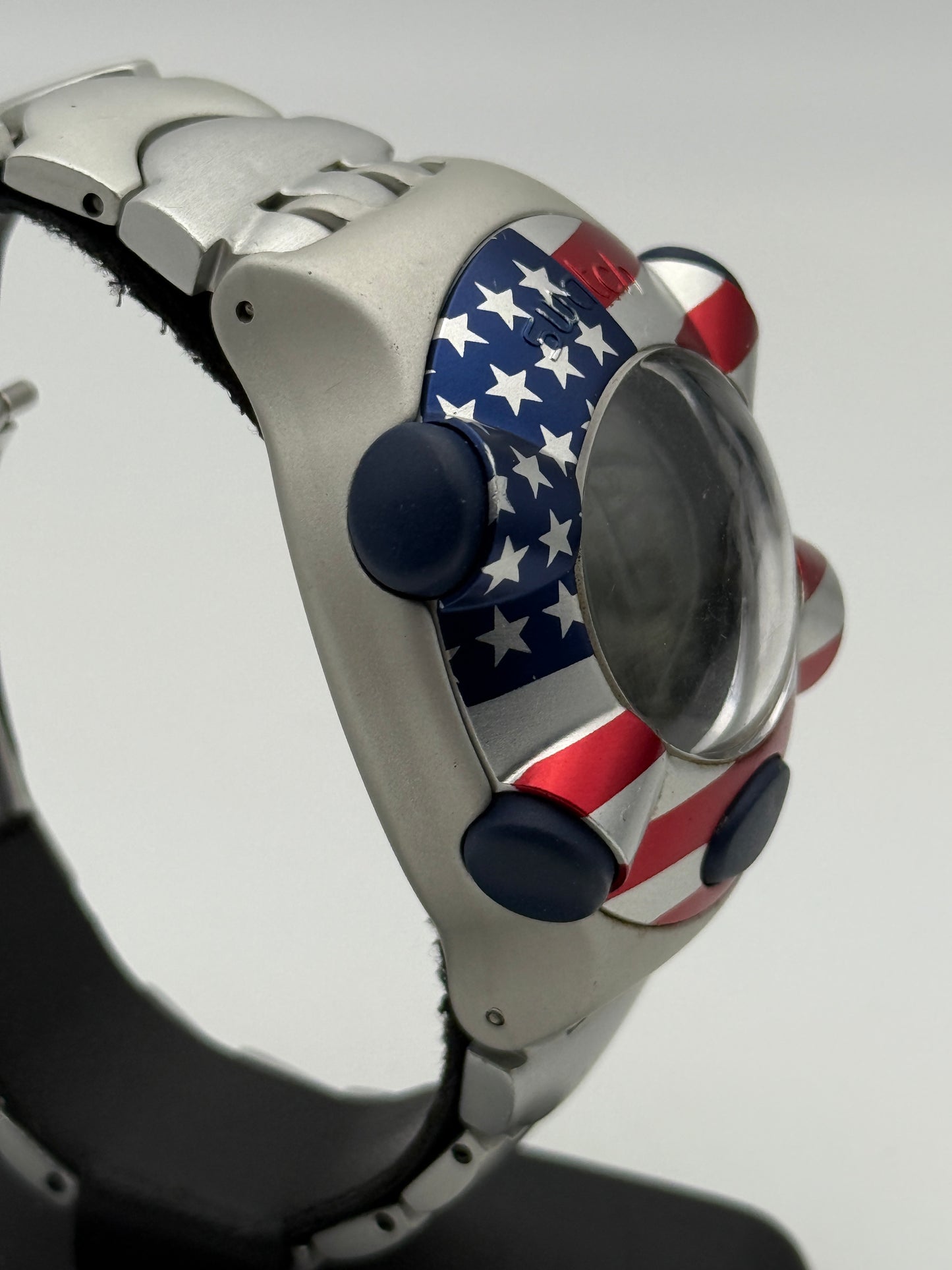 swatch american u.s.a. united states of america usa beat aluminium 47mm