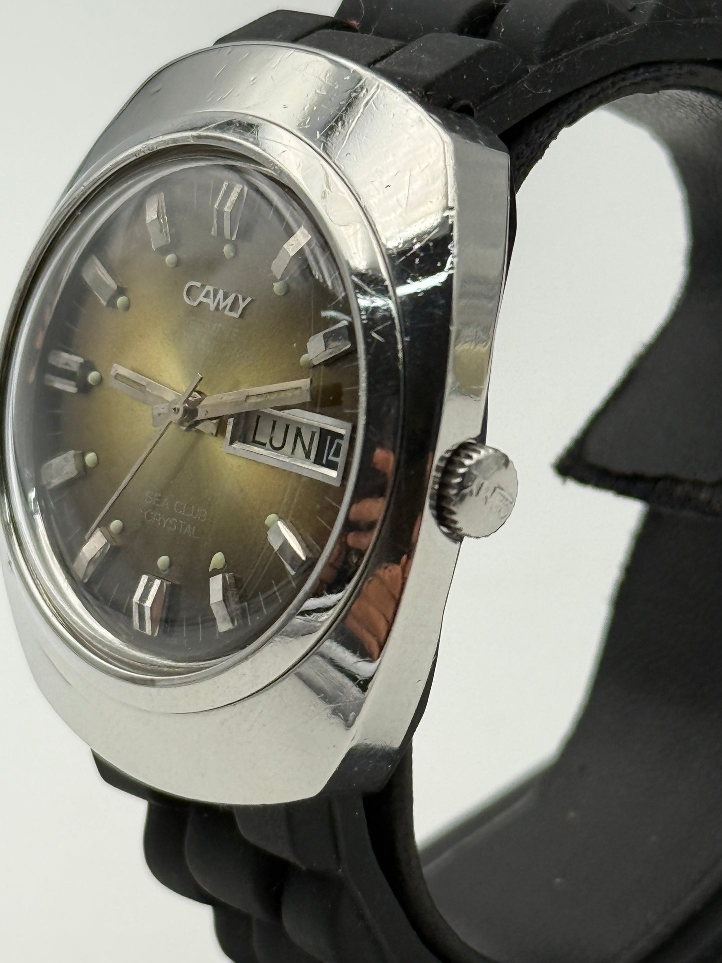 camy sea club automatic swiss vintage diver steel 37mm