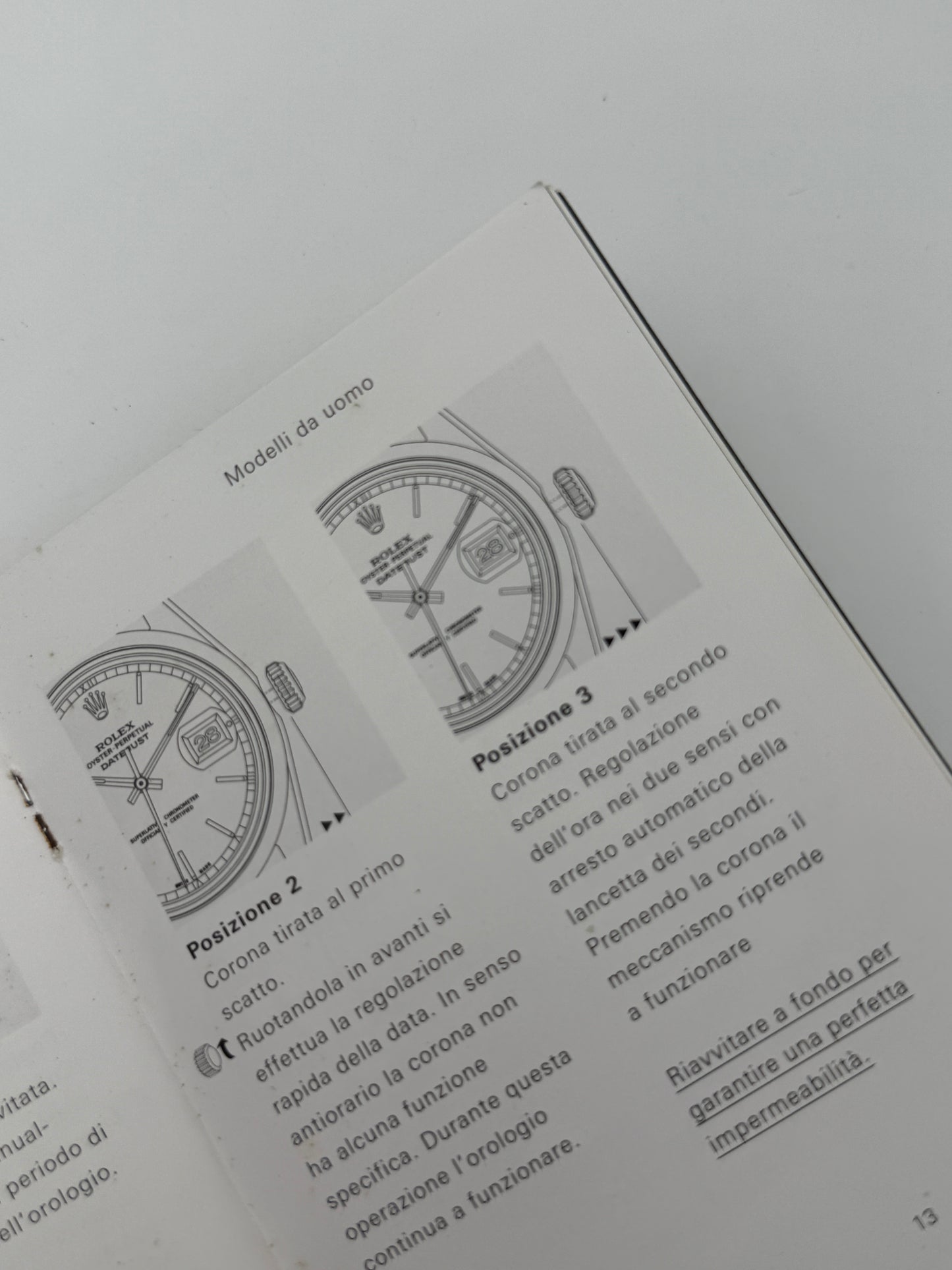 rolex datejust booklet libretto 2008