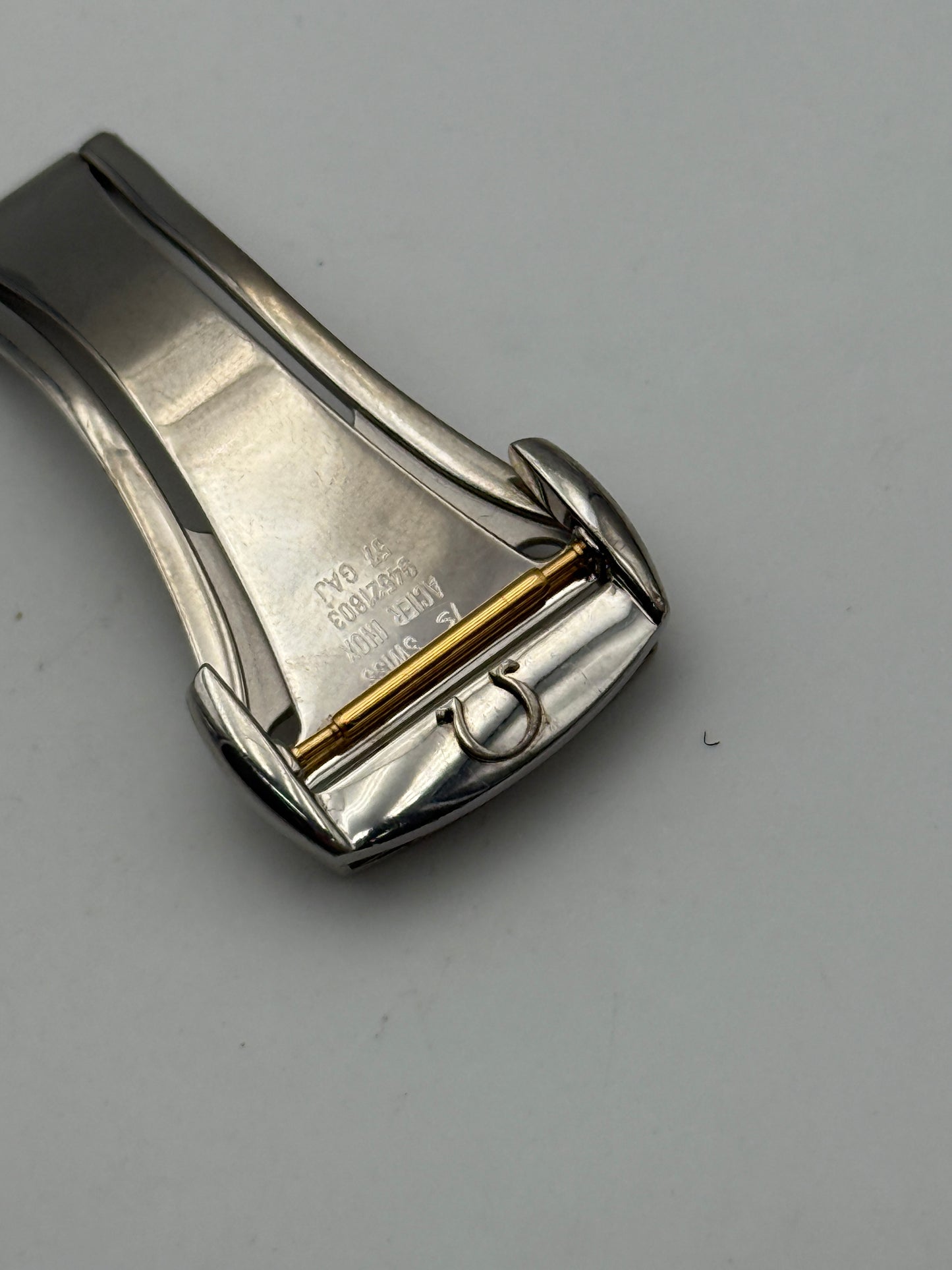 omega deployante seamaster aqua terra 57-gaj 18mm steel co-axial