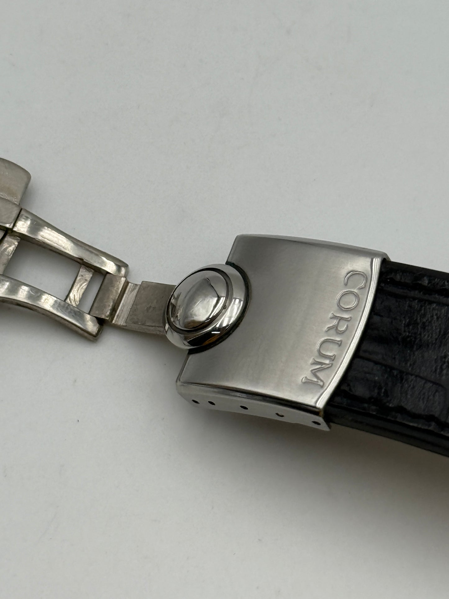 corum bubble cinturino strap black 22mm
