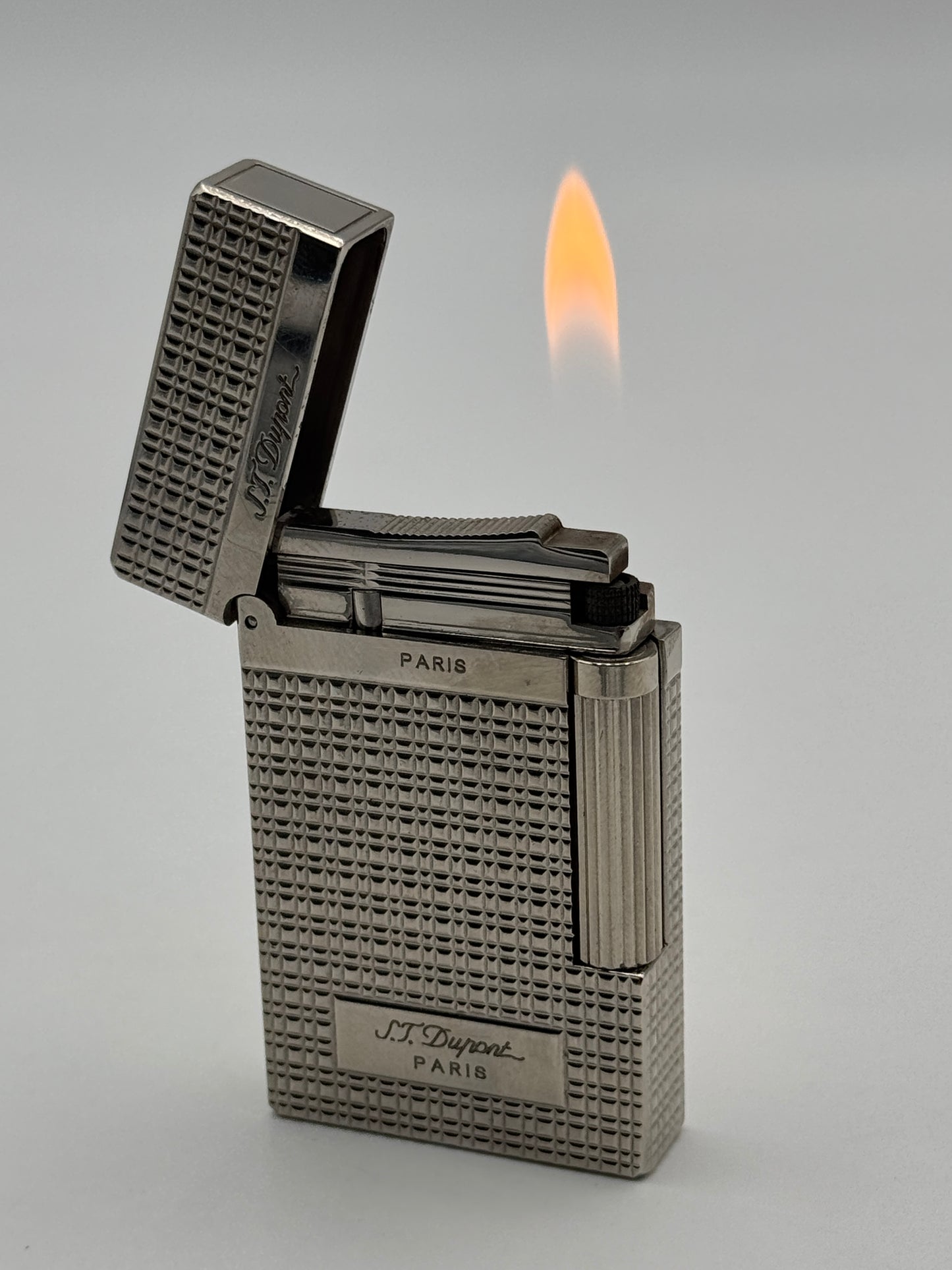 S.T.Dupont accendino lighter acciaio