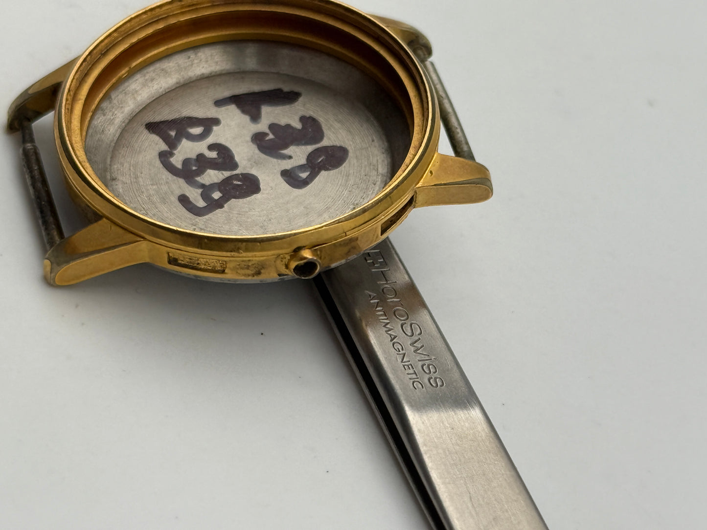 landeron 39 38mm cassa case gold plated chronograph cassa case