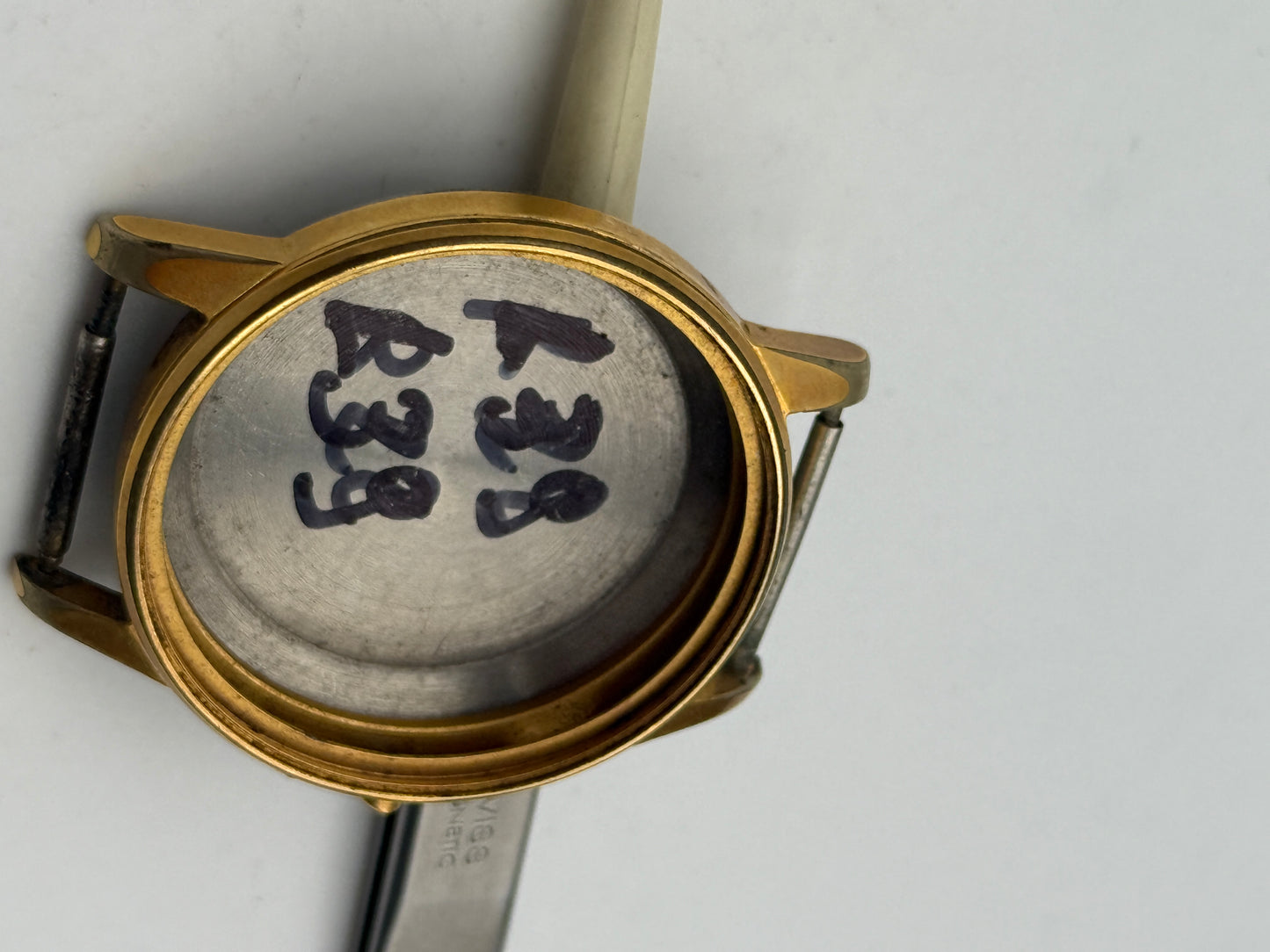 landeron 39 38mm cassa case gold plated chronograph cassa case