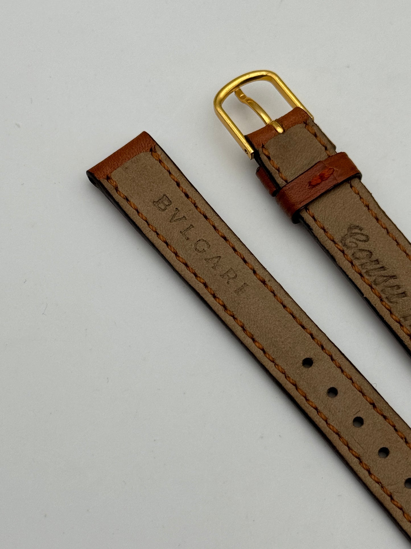 Bulgari cinturino in pelle strap leather 12mm