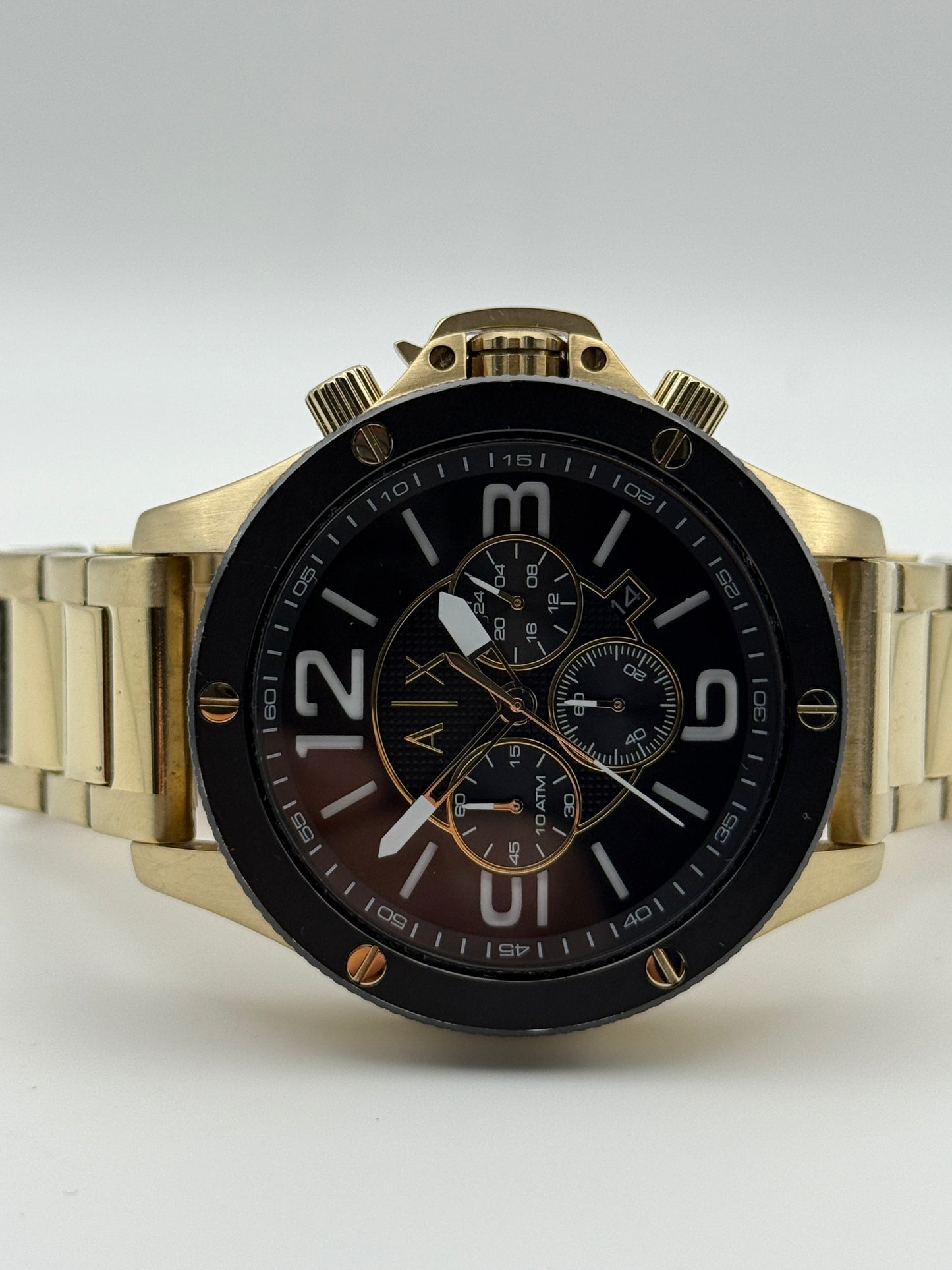 armani exchange ax1511 51mm chronograph quartz watch