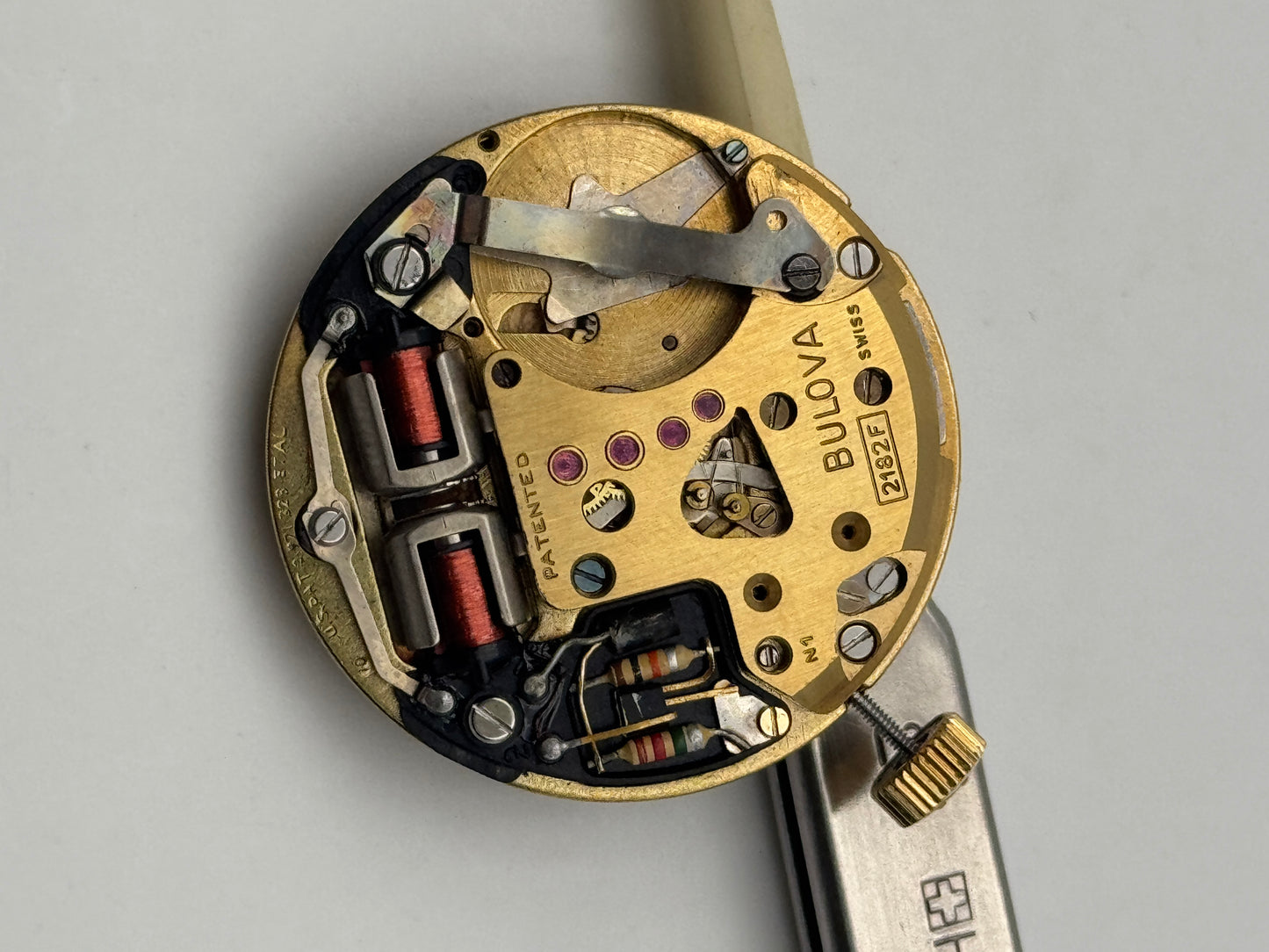Bulova accutron 2182F movement movimento diapason