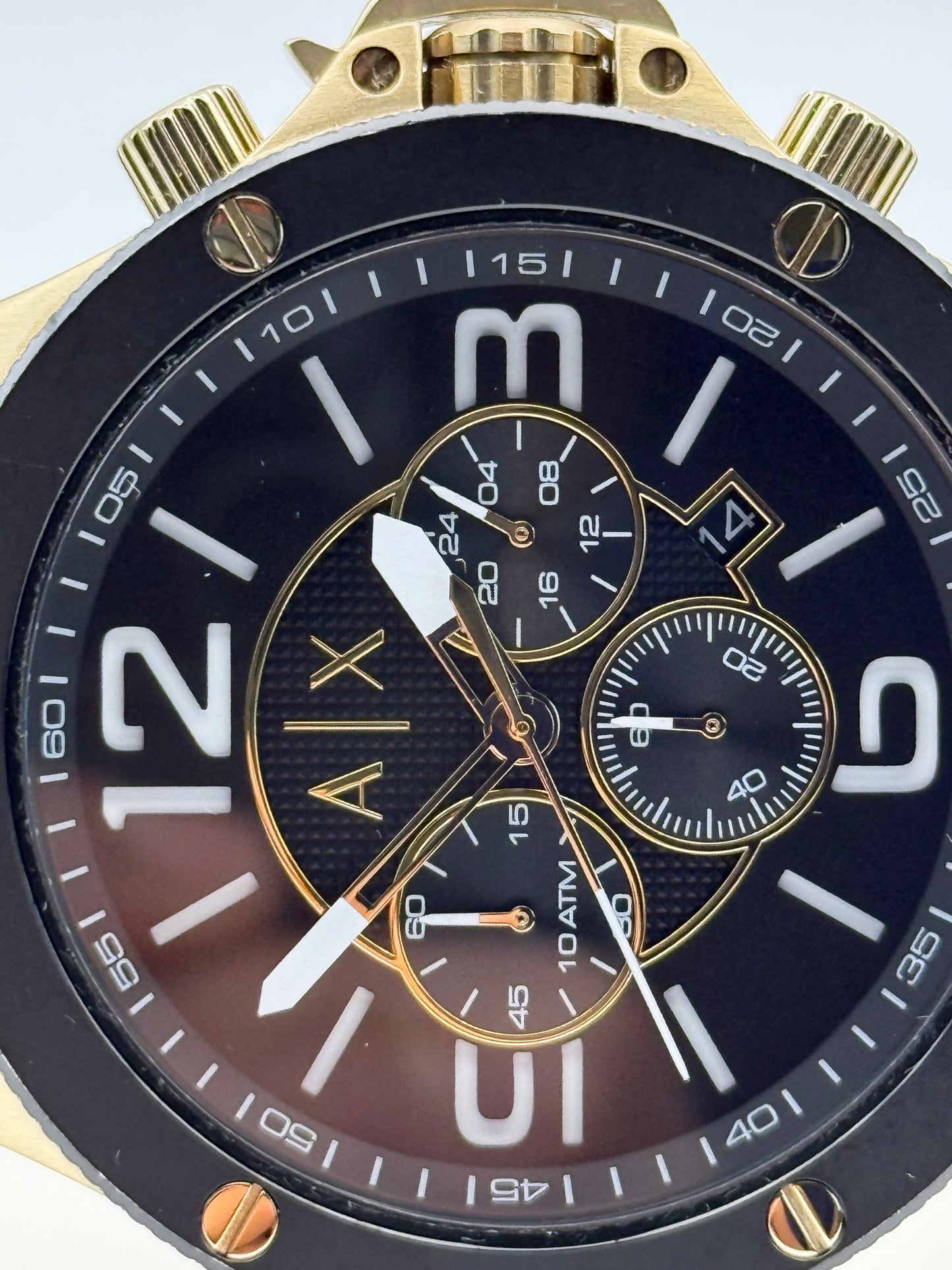 armani exchange ax1511 51mm chronograph quartz watch