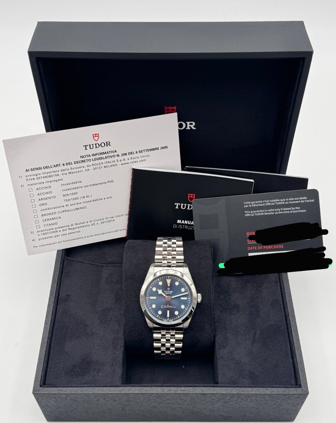 Tudor Black Bay 36 Limited Edition E.Marinella 110pz mondo