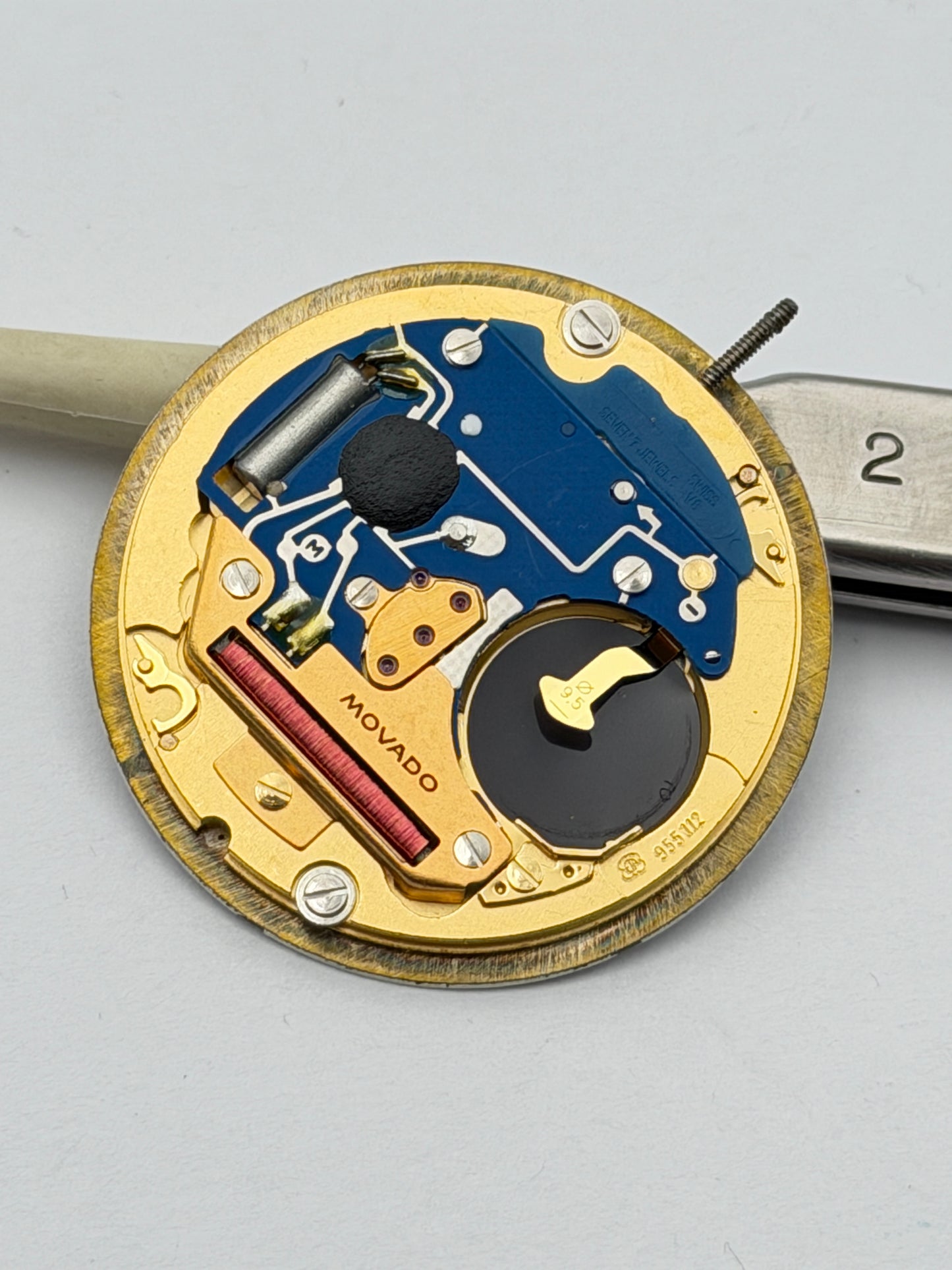 Movado quartz eta 955.112 movement movimento cod.3470