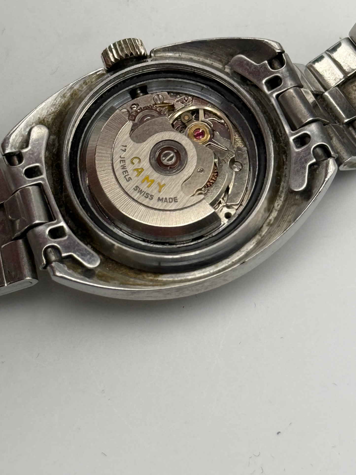 camy montego swiss made eta 2671 automatic crystal 26mm