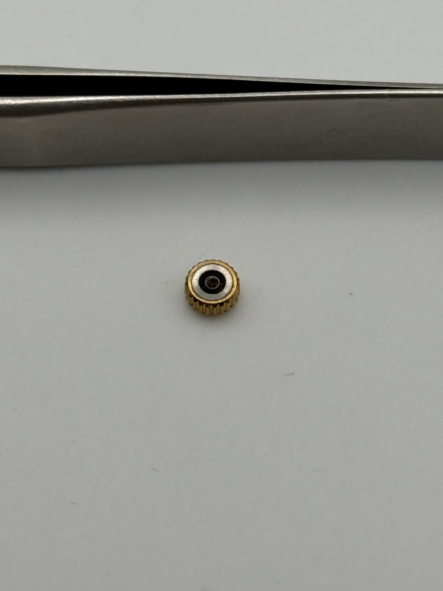 Omega corona crown waterproof impermeabile gold plated 4.7x2.5mm